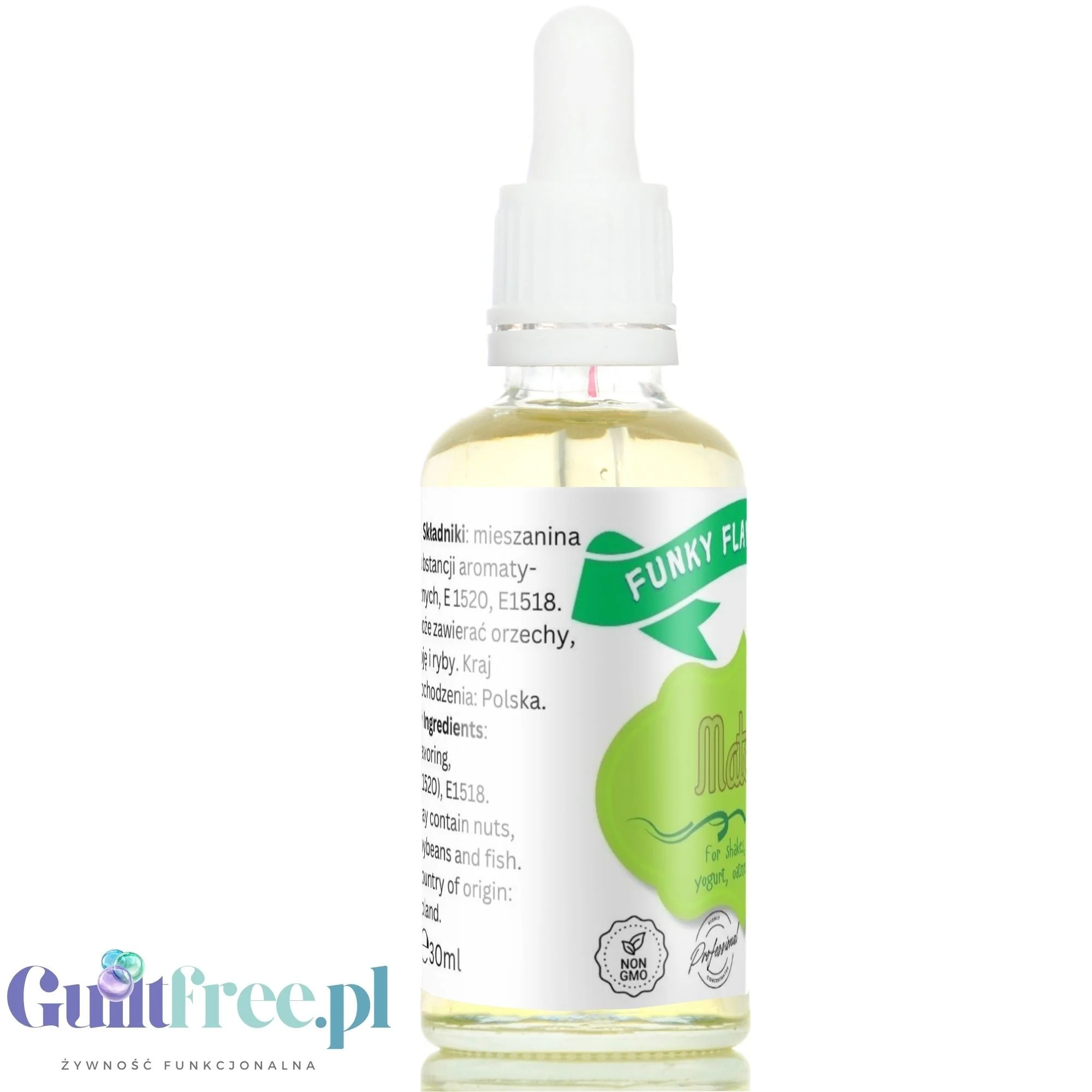 Funky Flavors Basic Matcha 30ml - aromat spożywczy zielonej herbaty bez cukru i bez tłuszczu - Image 2