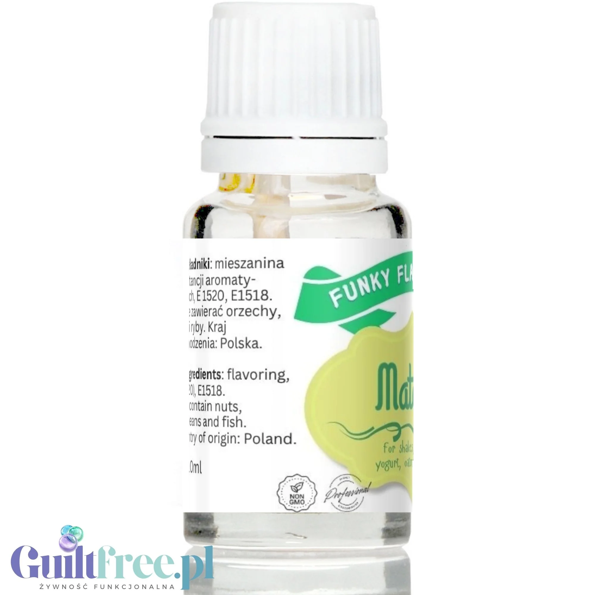Funky Flavors Basic Matcha 10ml- aromat spożywczy zielonej herbaty bez cukru i bez tłuszczu - Image 2