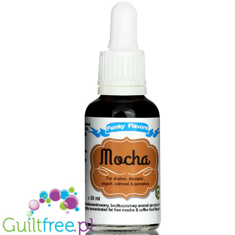 Funky Flavors Basic Mocha 30ml - kawowe kropelki aromatyczne bez cukru, kalorii i słodzików - Image 2