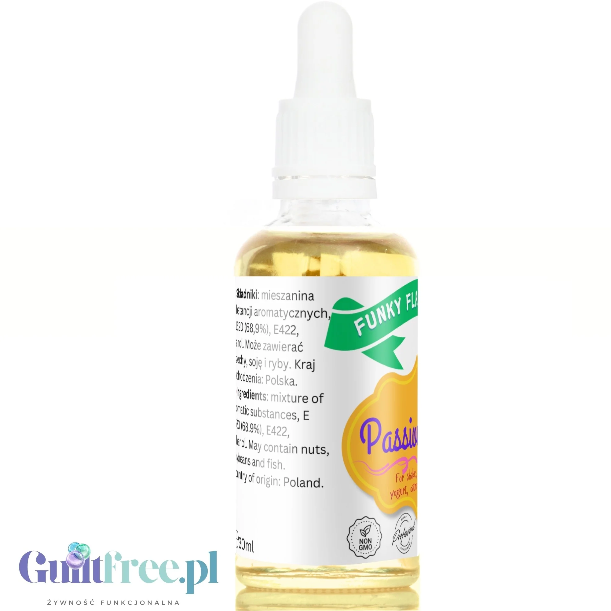 Funky Flavors Basic Passion Fruit 30ml - kropelki aromatyczne do potraw o zapachu marakui - Image 3