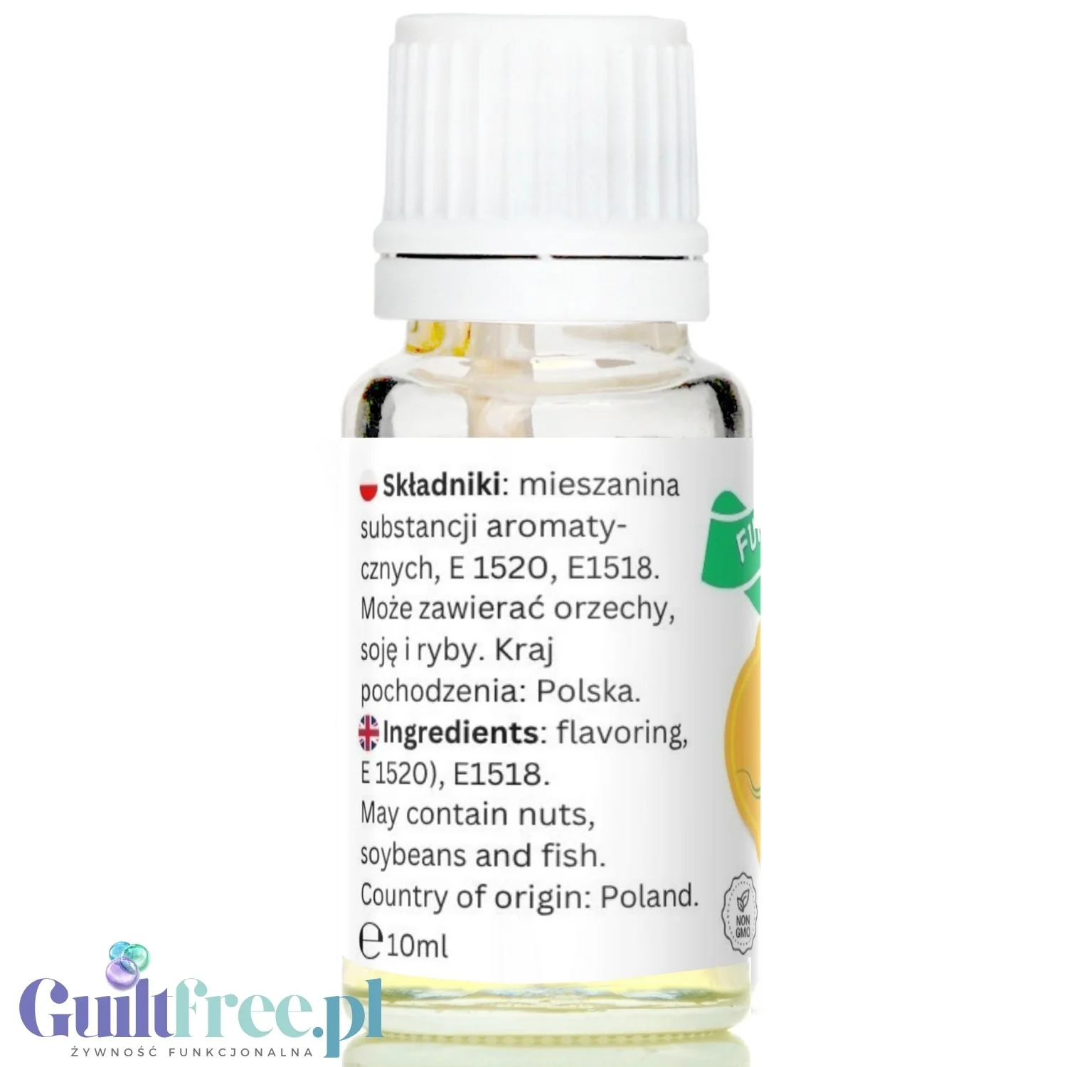 Funky Flavors Basic Pineapple 10ml - kropelki ananasowe do napojów i potraw bez cukru, słodzików i kalorii - Image 3