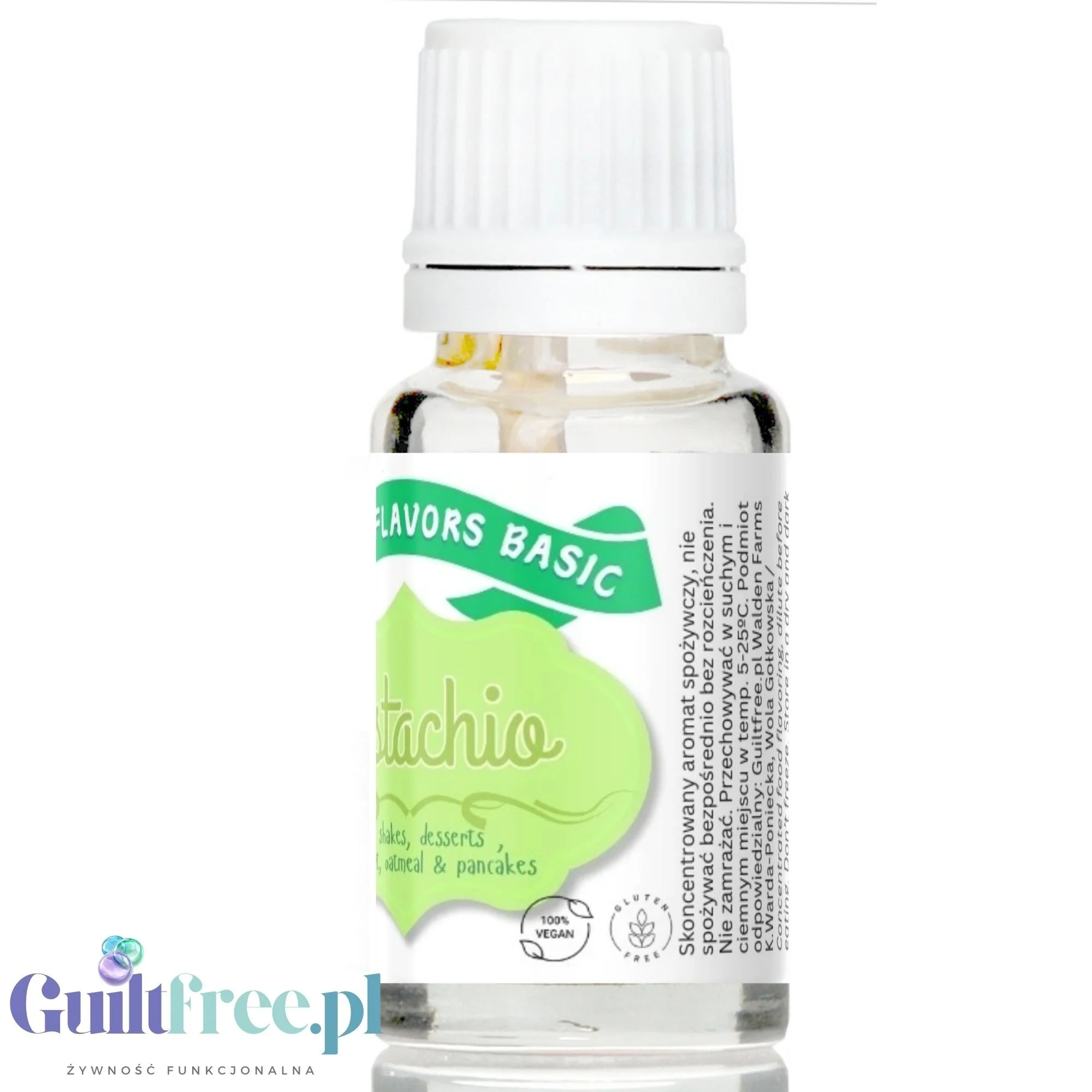 Funky Flavors Basic Pistachio 10ml - kropelki pistacjowe do potraw, bez cukru, słodzików i kalorii - Image 4