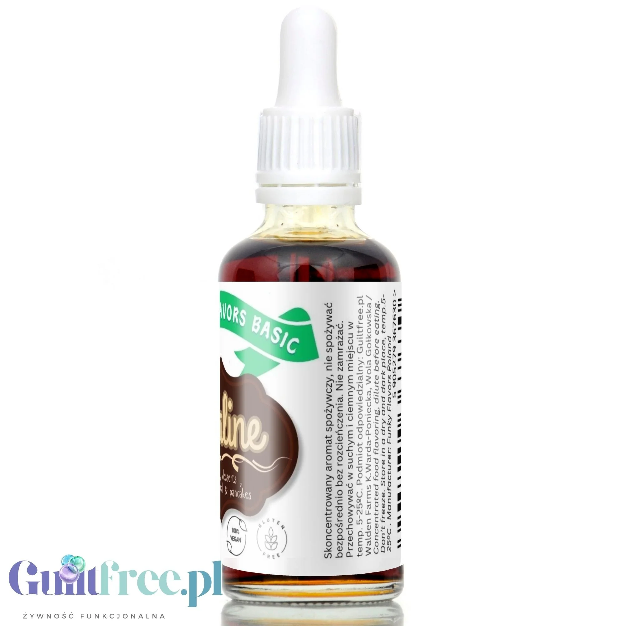 Funky Flavors Basic Praline 30ml - pralinkowe kropelki do potraw i napojów bez cukru i słodzików - Image 6