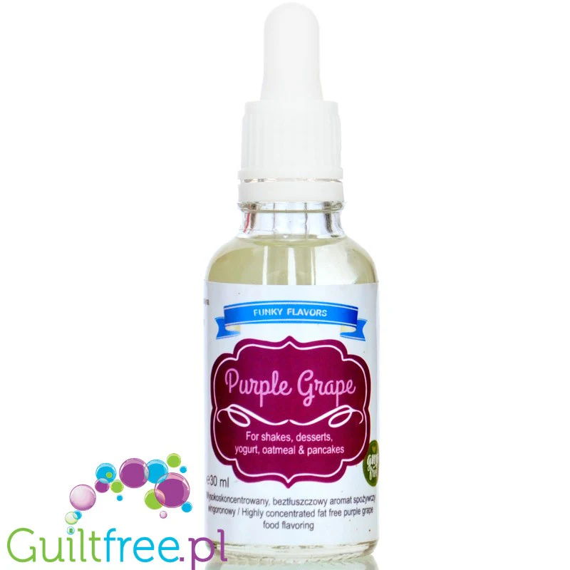 Funky Flavors Basic Purple Grape 30ml - aromat ciemnych winogron bez cukru i słodzików - Image 2