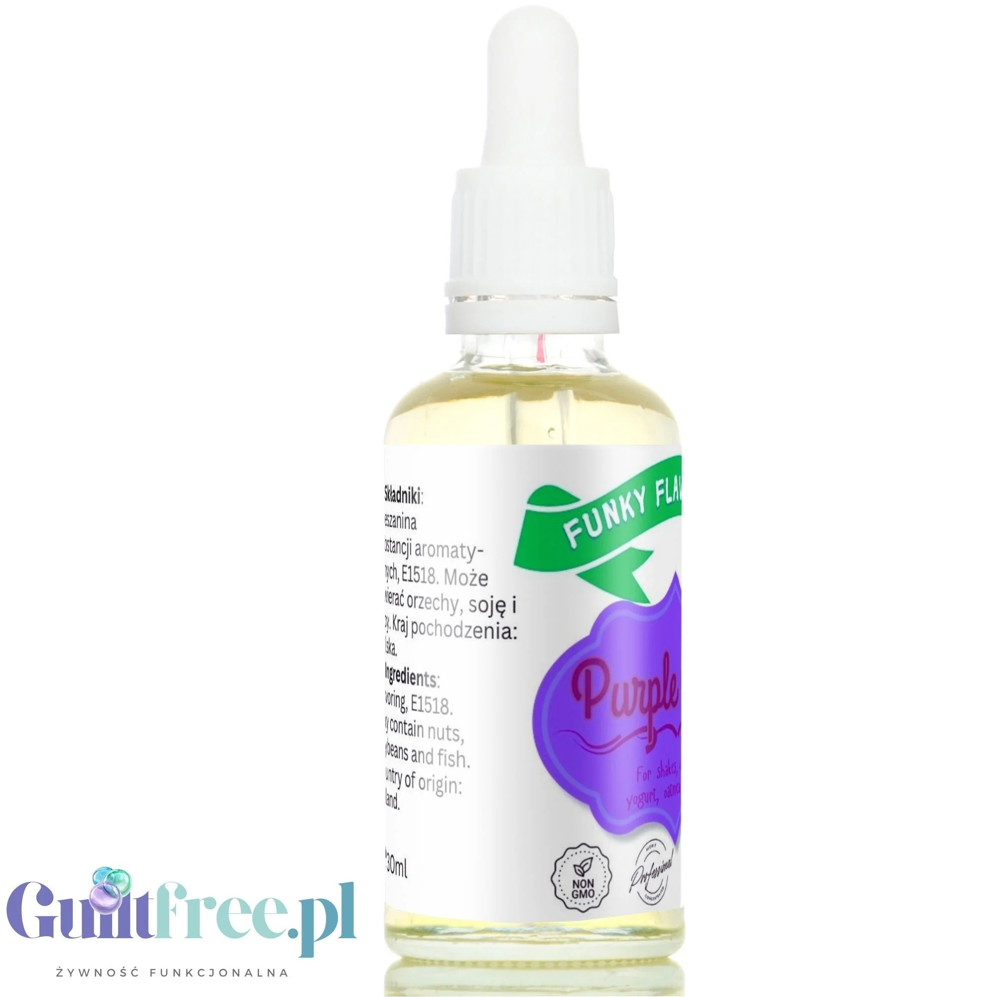 Funky Flavors Basic Purple Grape 30ml - aromat ciemnych winogron bez cukru i słodzików - Image 3