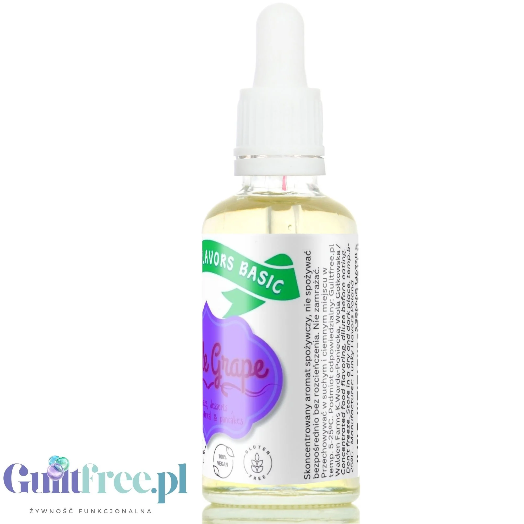 Funky Flavors Basic Purple Grape 30ml - aromat ciemnych winogron bez cukru i słodzików - Image 4