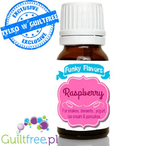Funky Flavors Basic Raspberry 10ml - malinowe kropelki aromatyzujące bez cukru, słodzików i kalorii - Image 2
