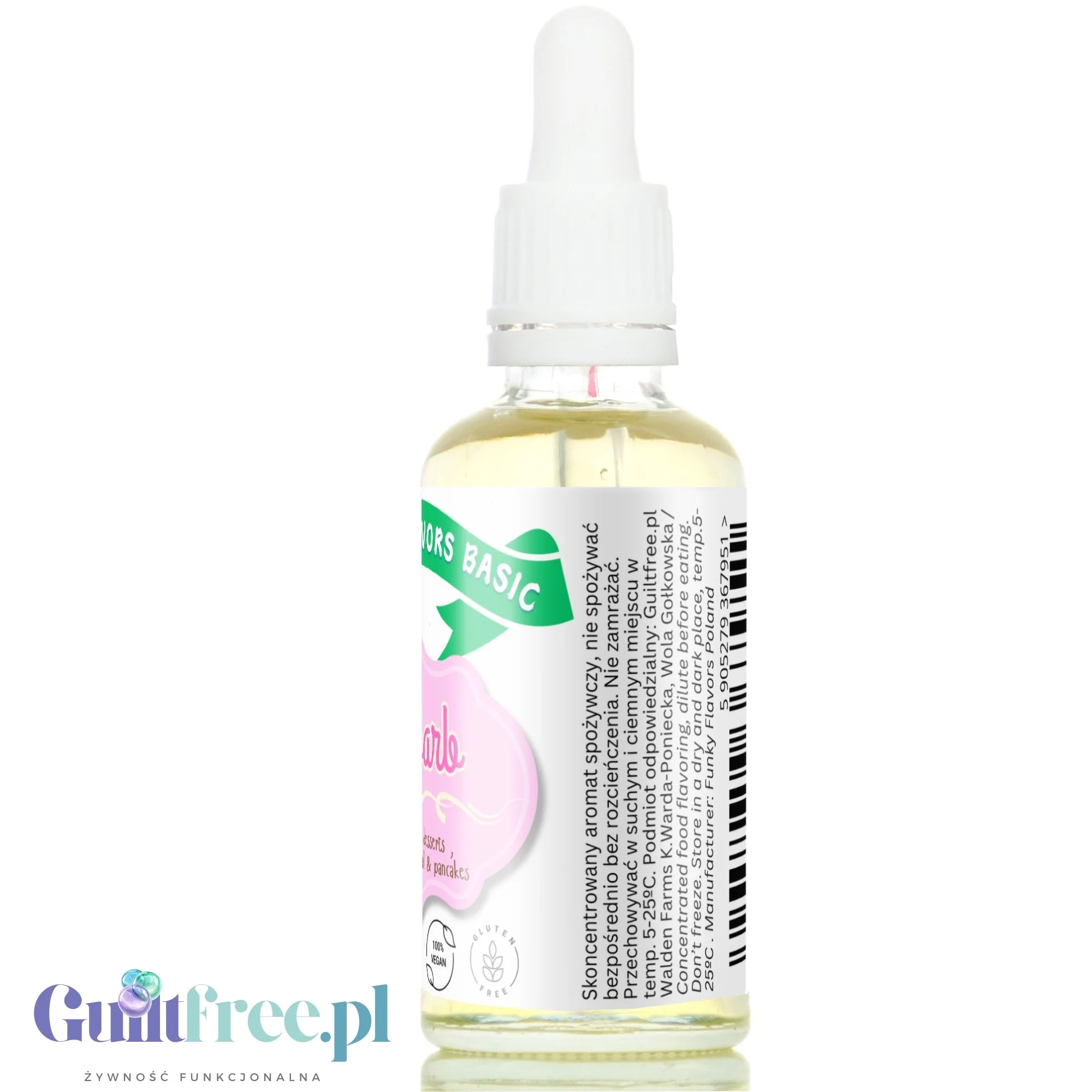 Funky Flavors Basic Rhubarb 30ml - rabarbarowe kropelki do potraw i napojów, bez cukru i bez tłuszczu - Image 4