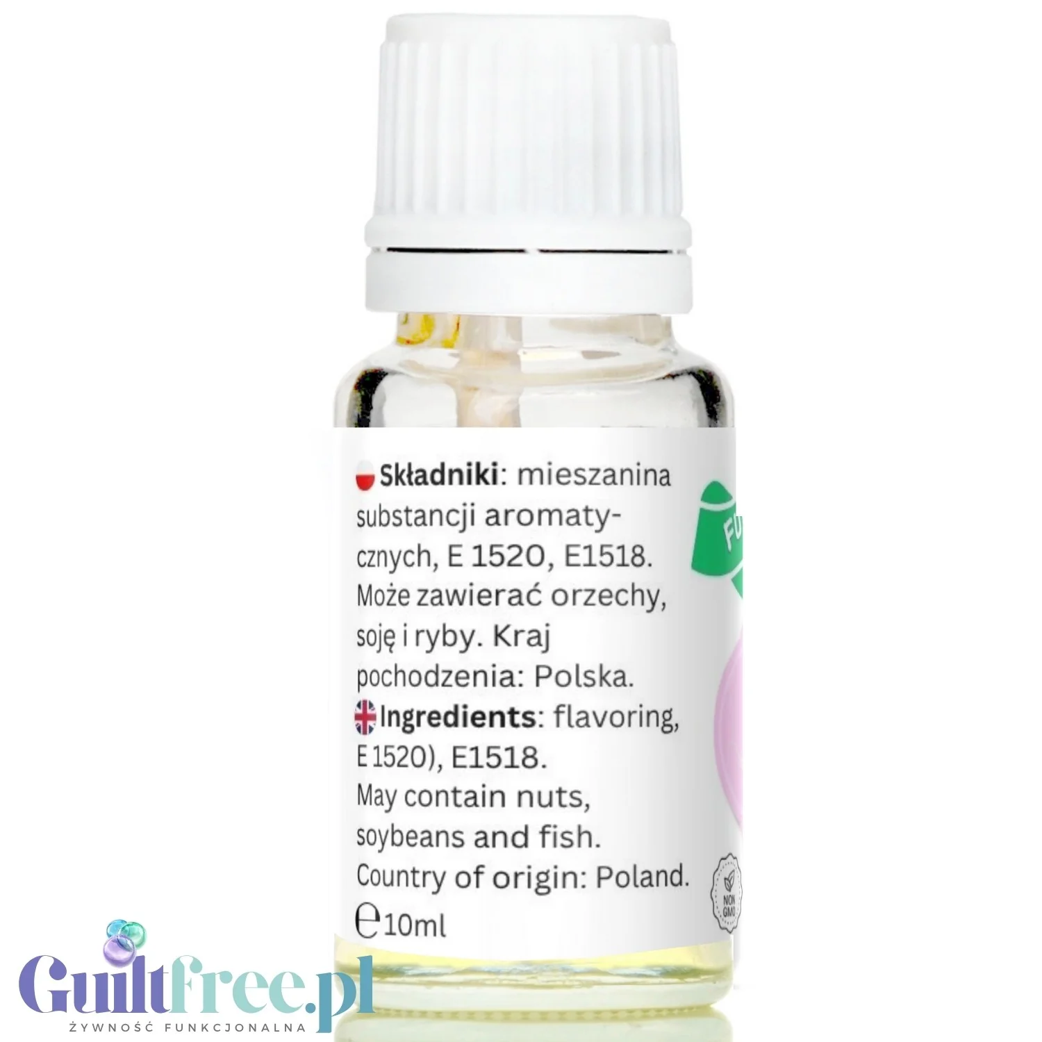 Funky Flavors Basic Rhubarb 10ml - rabarbarowe kropelki do potraw i napojów, bez cukru i bez tłuszczu - Image 3