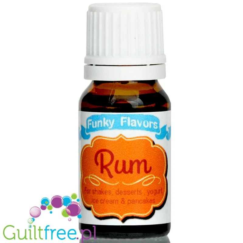 Funky Flavors Basic Rum 10ml - rumowe kropelki aromatyzujące bez cukru, słodzików i tłuszczu - Image 2