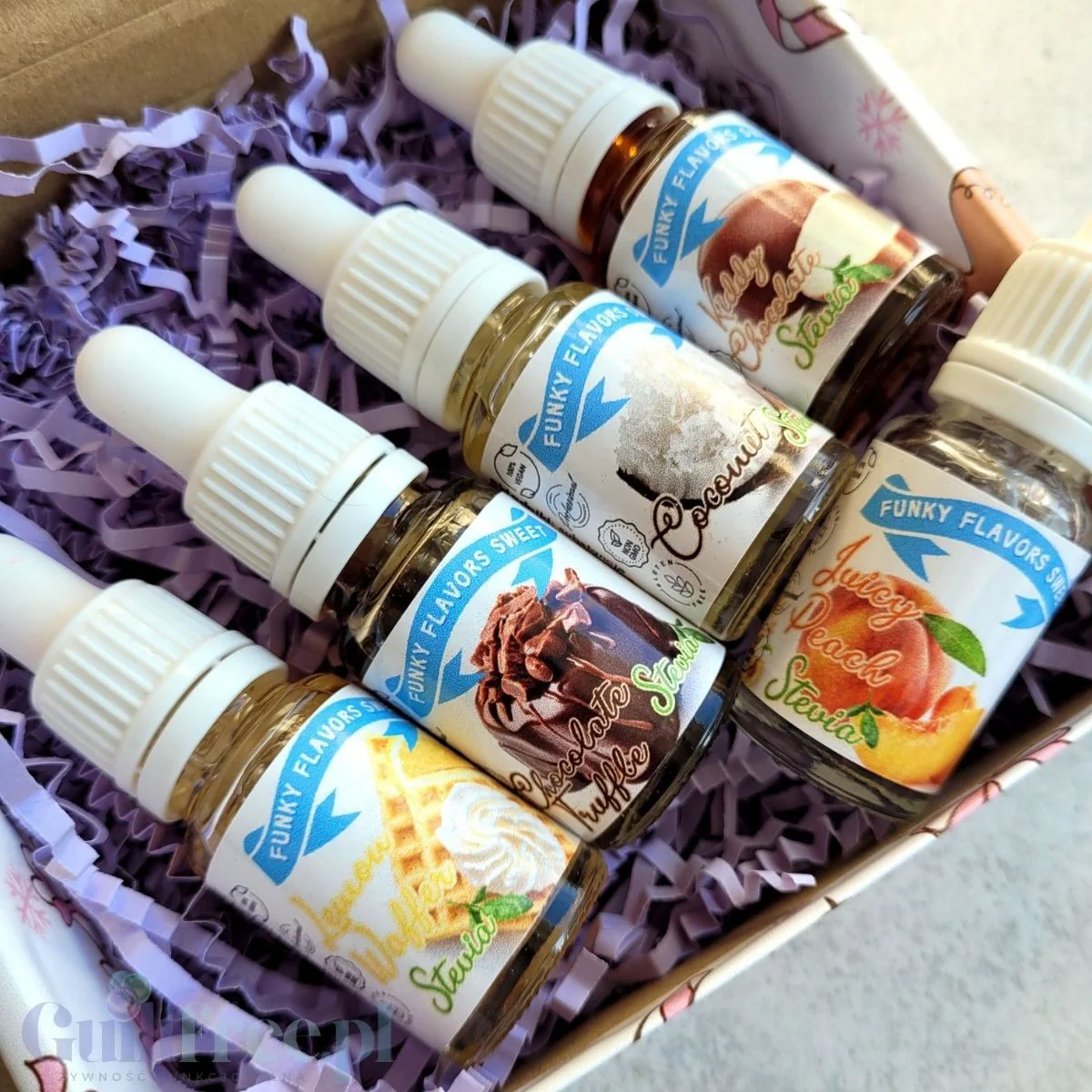 Funky Flavors Sweet 5 x 10ml, Set Testerski STEVIA Nowe Horyzonty - Image 4