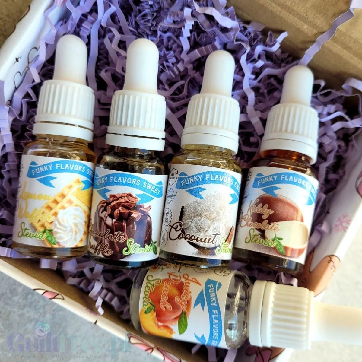 Funky Flavors Sweet 5 x 10ml, Set Testerski STEVIA Nowe Horyzonty - Image 5
