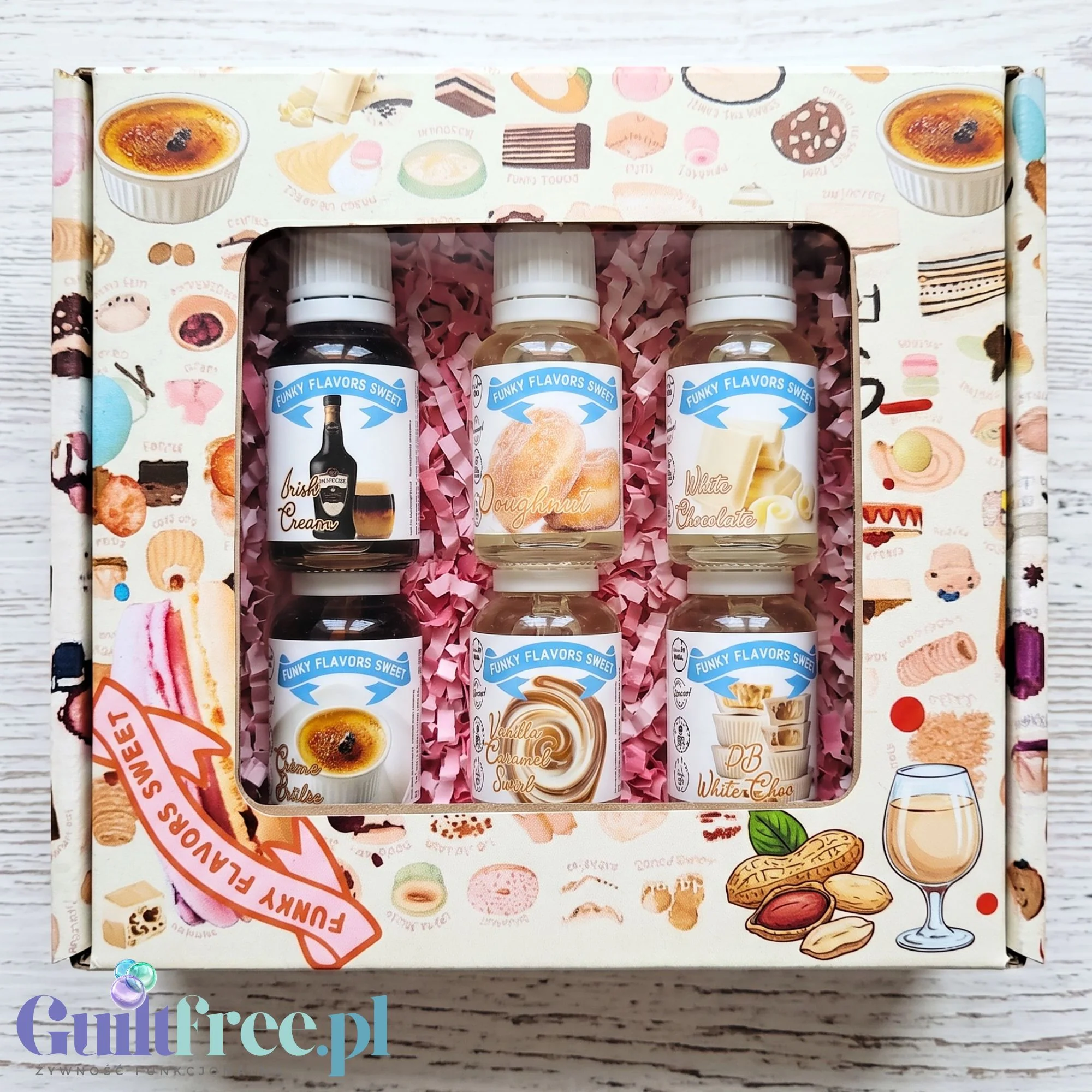 Funky Flavors Sweet 6 x 10ml, Set Testerski Smooth Operator - zestaw aromatów - Image 2