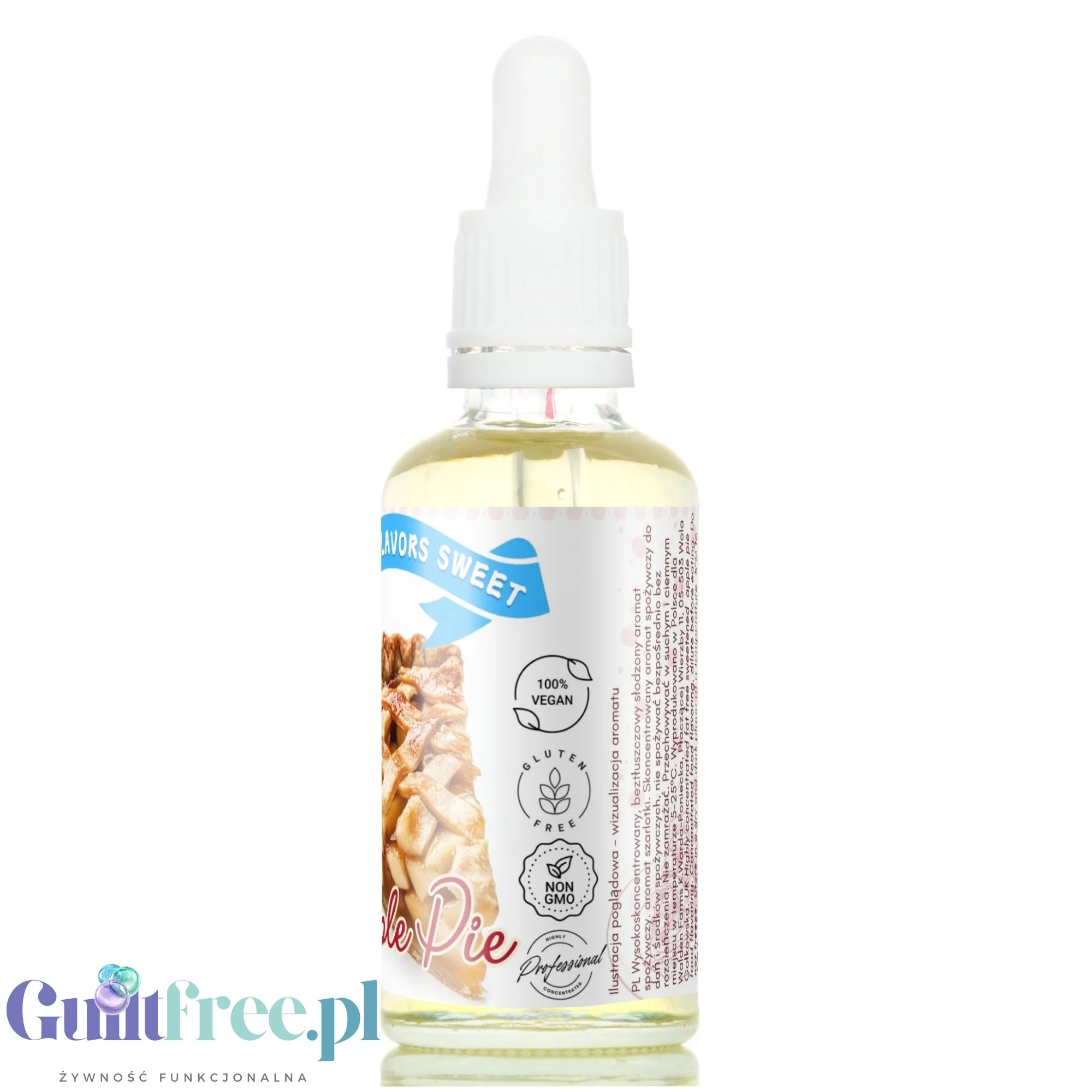 Funky Flavors Sweet Apple Pie - szarlotkowe kropelki słodzące bez cukru i kalorii - Image 4