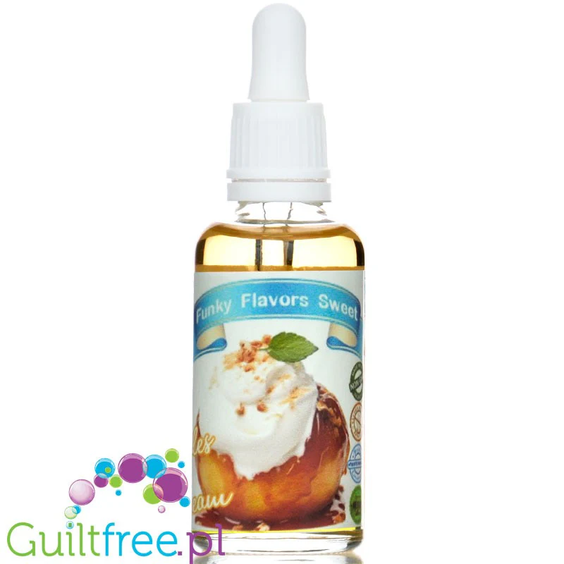 Funky Flavors Sweet Apples & Cream - słodkie kropelki o smaku pieczonych jabłek ze śmietaną bez cukru i tłuszczu - Image 2