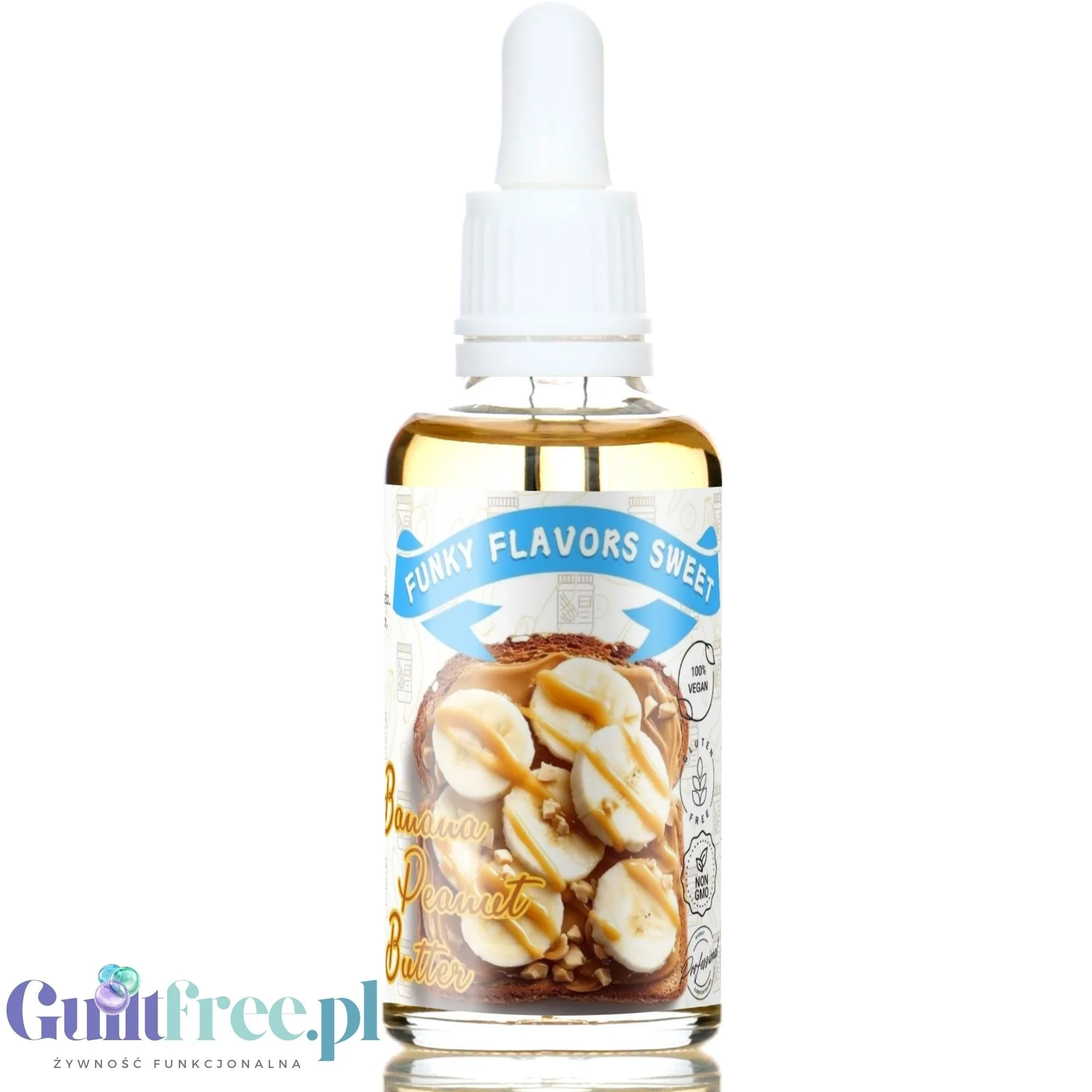 Funky Flavors Sweet Banana Peanut Butter - słodzony aromat banana z masłem orzechowym, bez cukru i kalorii