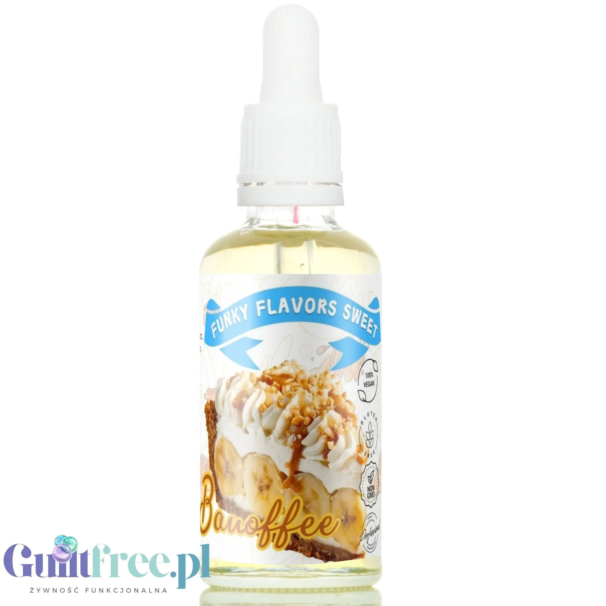 Funky Flavors Sweet Banoffee - słodkie kropelki bez kcal o smaku ciasta bananowego z toffee - Image 7