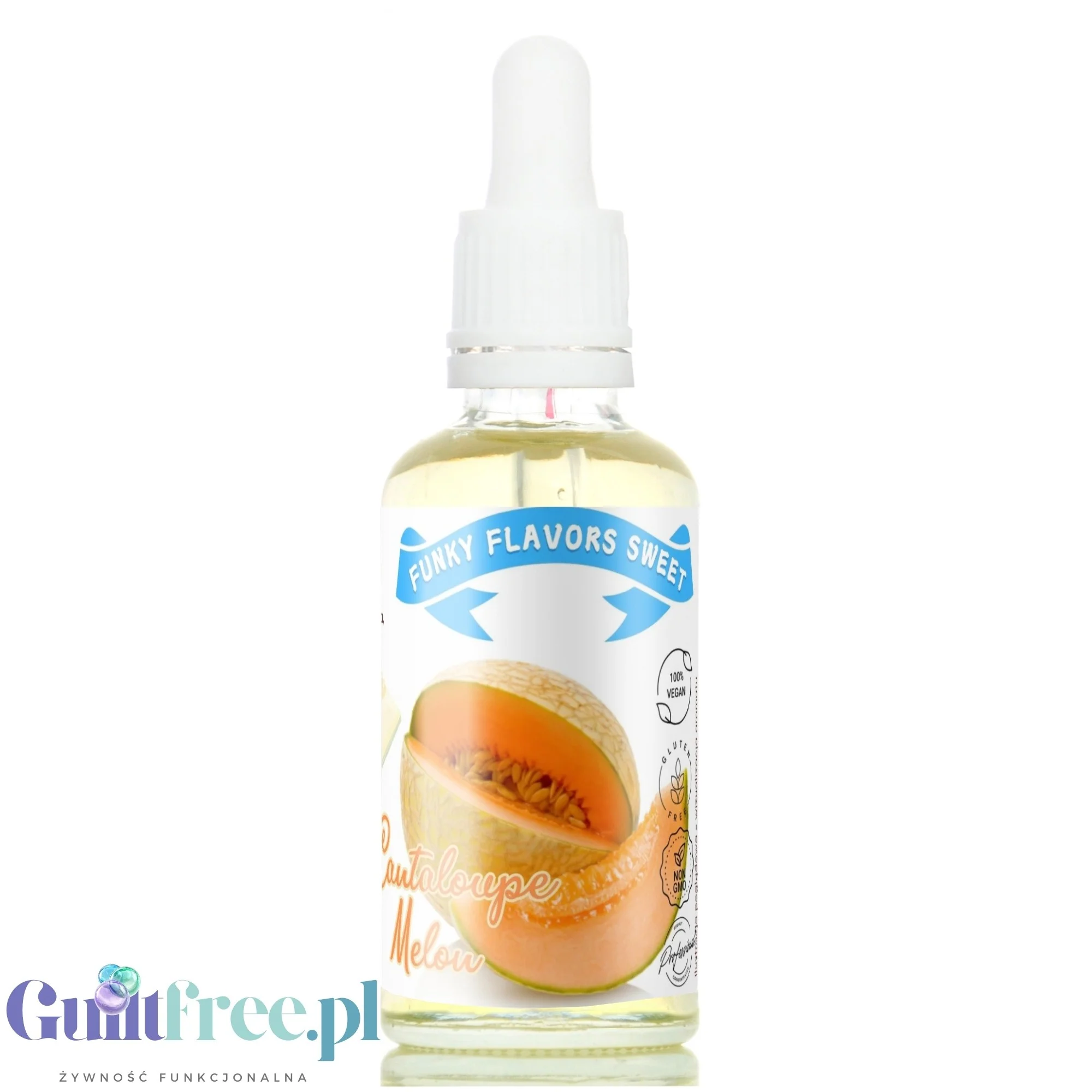 Funky Flavors Sweet Cantaloupe Melon - koncentrat słodkiego aromatu melonowego bez cukru i kalorii