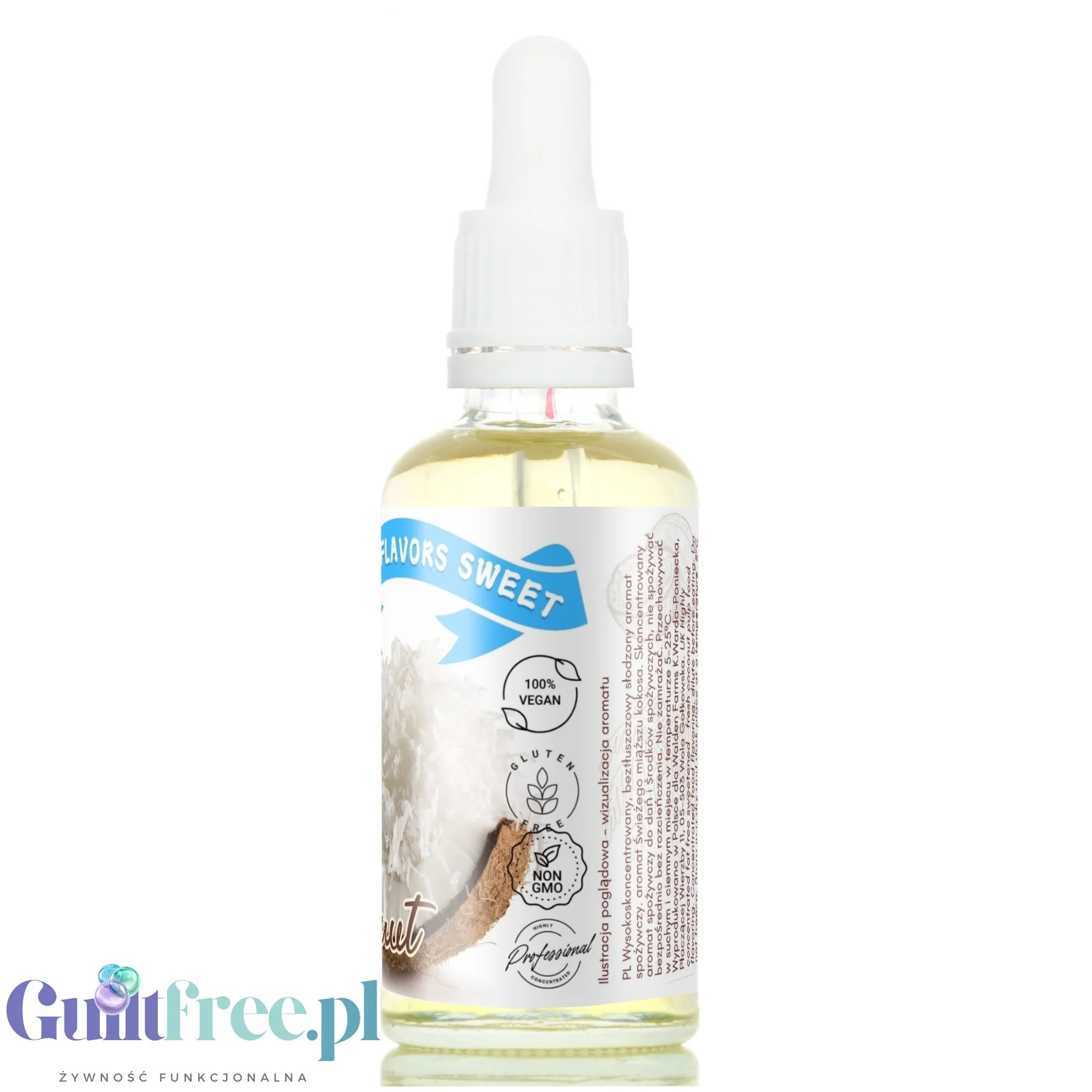Funky Flavors Sweet Coconut - kokoswe kropelki słodzące bez cukru i kalorii - Image 4