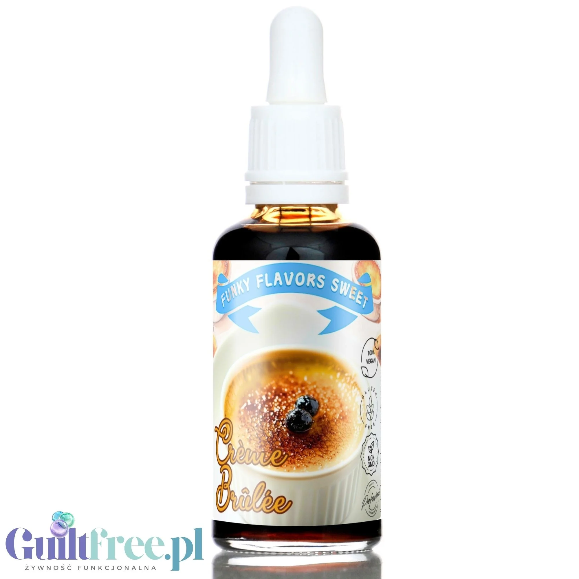 Funky Flavors Sweet Crème Brûlée - słodzące kropelki smakowe bez kcal, cukru i tłuszczu - Image 6