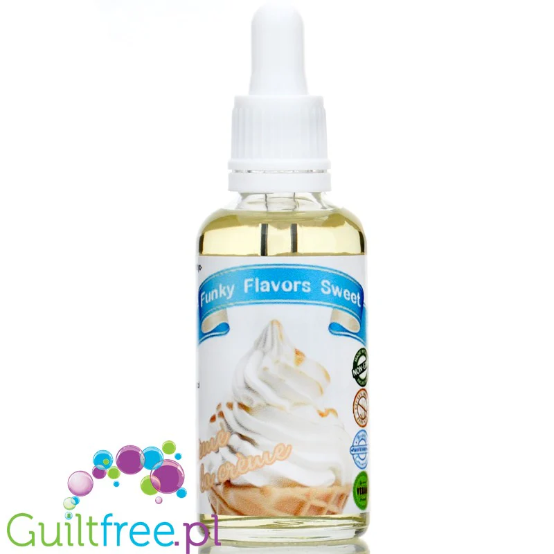 Funky Flavors Sweet Creme de la Creme - śmietankowe kropelki słodzące bez cukru i kalorii - Image 3