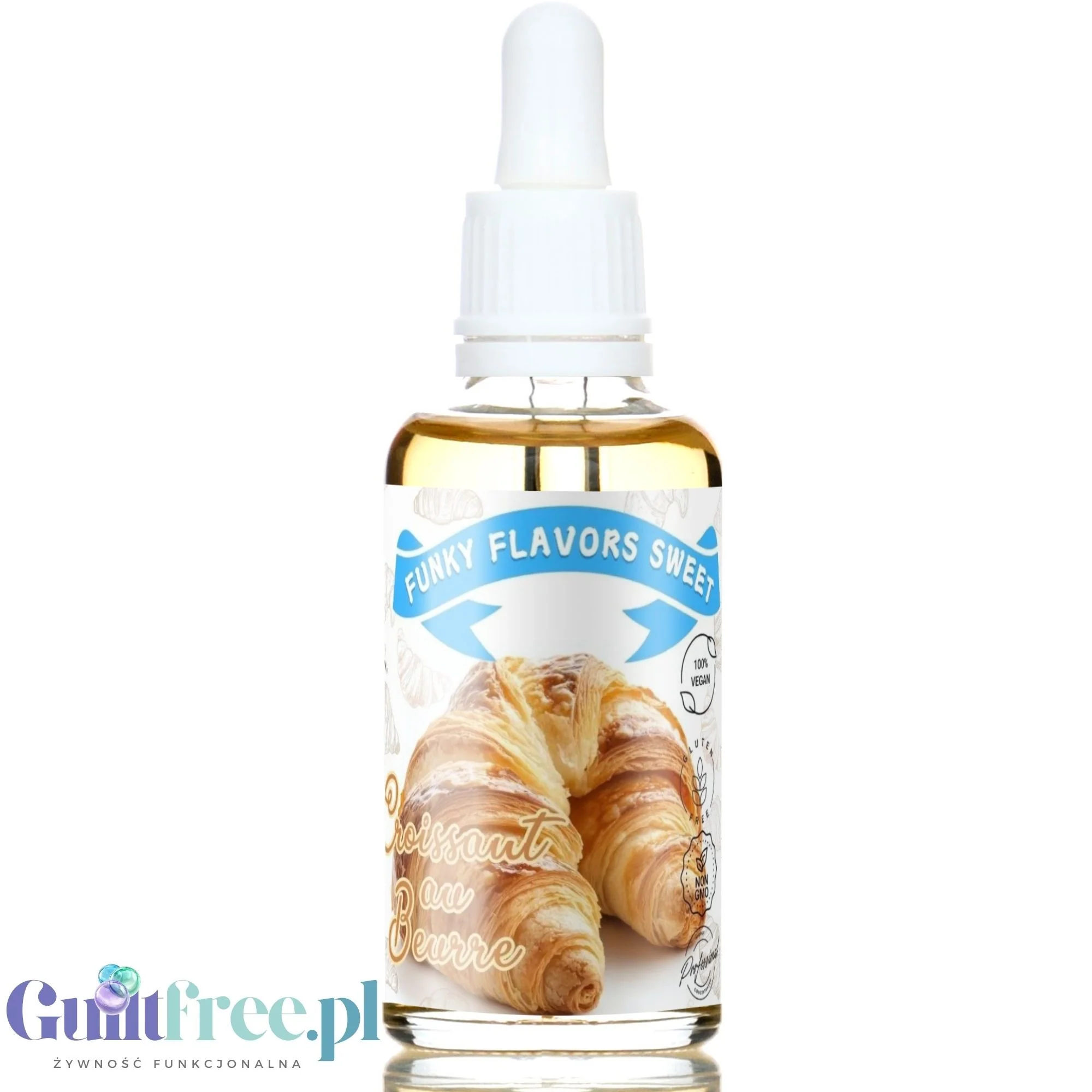 Funky Flavors Sweet Croissant au Beurre - słodzący aromat rogalika francuskiego bez cukru, tłuszczu i kalorii