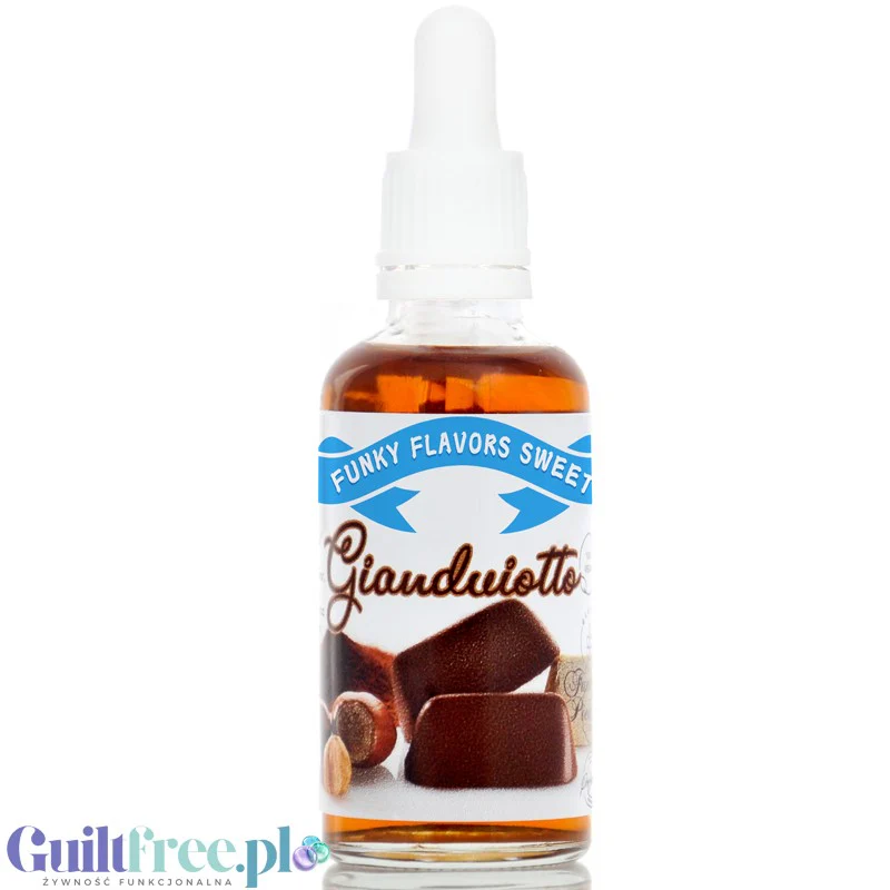 Funky Flavors Sweet Gianduiotto - kropelki smakowe bez cukru i kalorii, aromat piemonckich pralinek z orzechami - Image 2