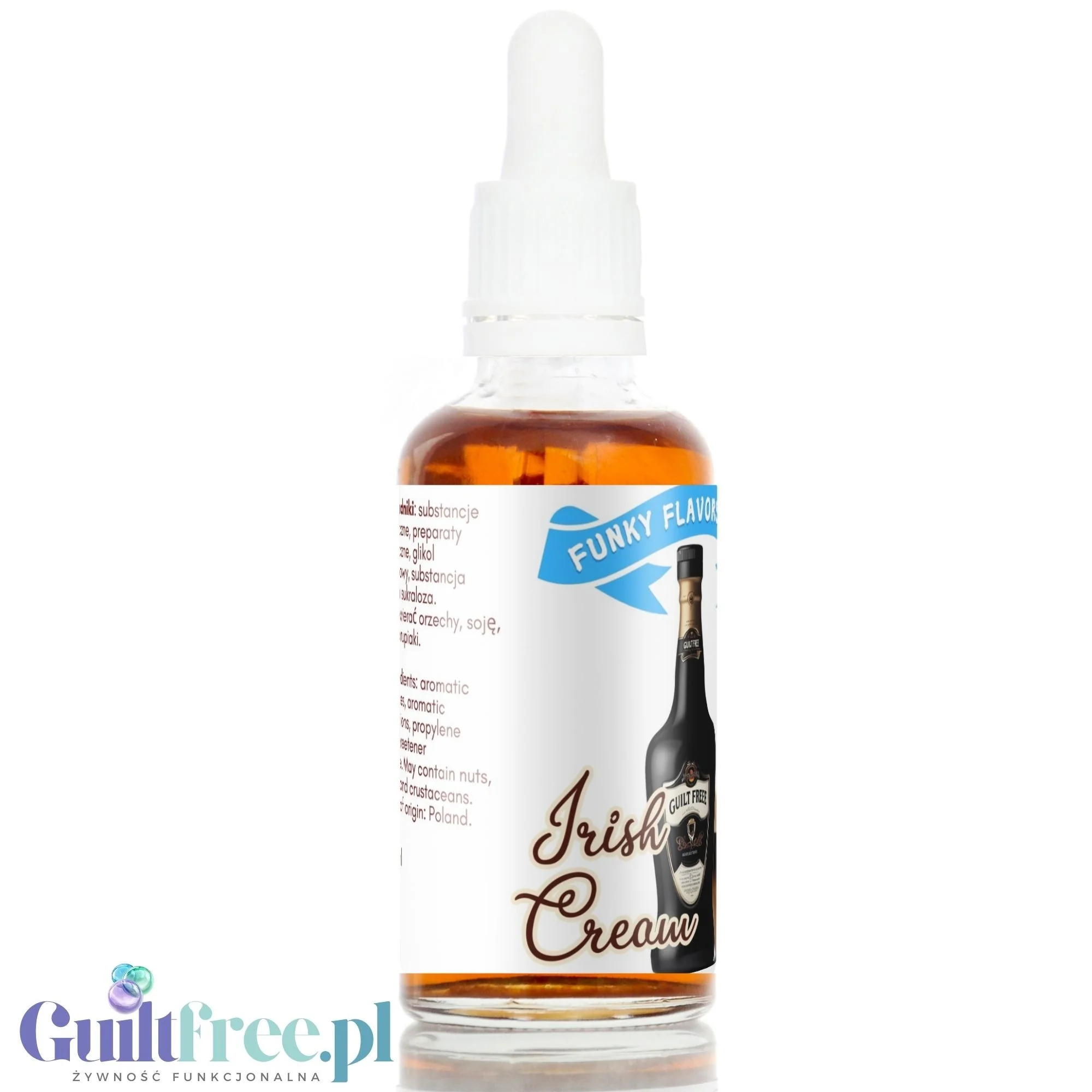 Funky Flavors Sweet Irish Cream - słodzące kropelki smakowe o aromacie Likier Kawowy - Image 3