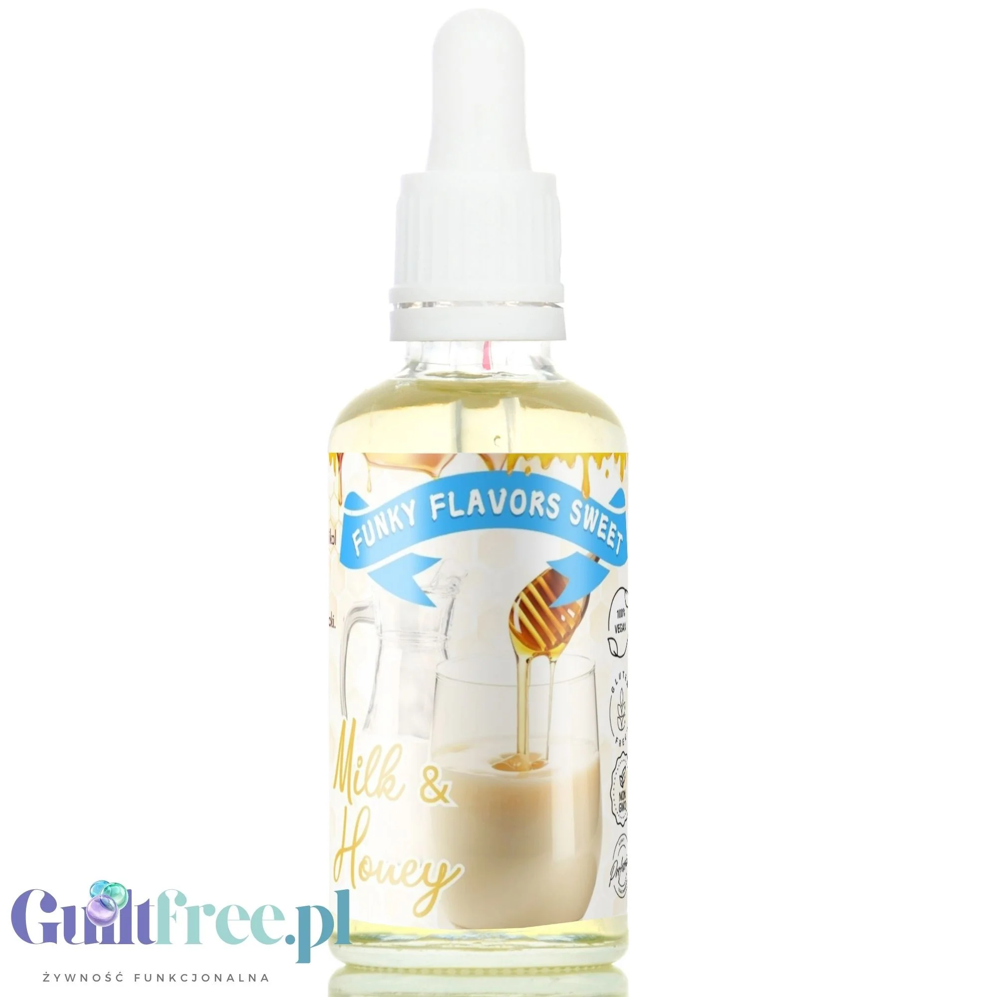 Funky Flavors Sweet Milk & Honey - słodzony aromat mleczno-miodowy bez cukru i kalorii