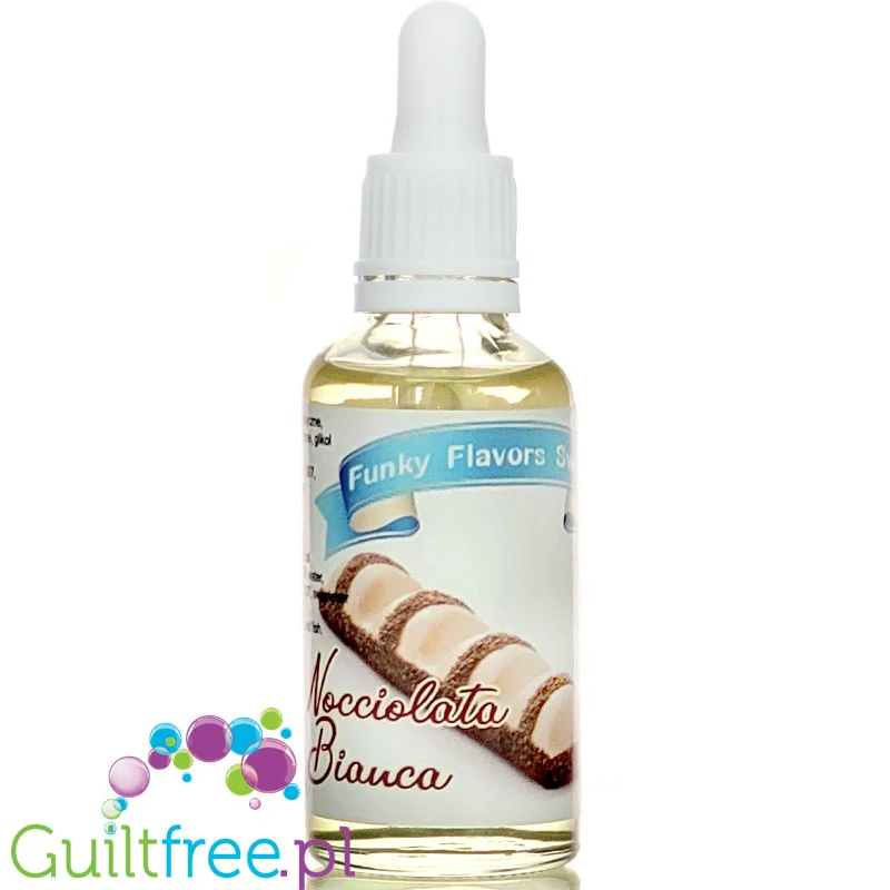 Funky Flavors Sweet Nocciolata Bianca - słodkie kropelki o smaku wafelka z kremem z białej czekolady z orzechami laskowymi - Image 2