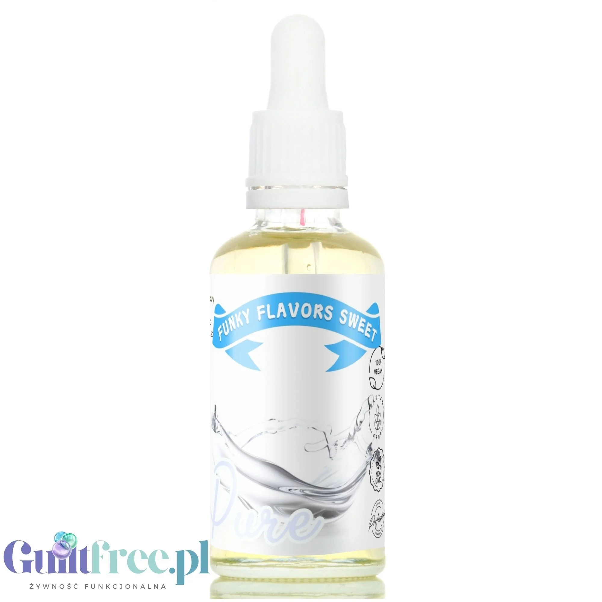 Funky Flavors Sweet Pure - skoncentrowane kropelki słodzące bez cukru i kalorii