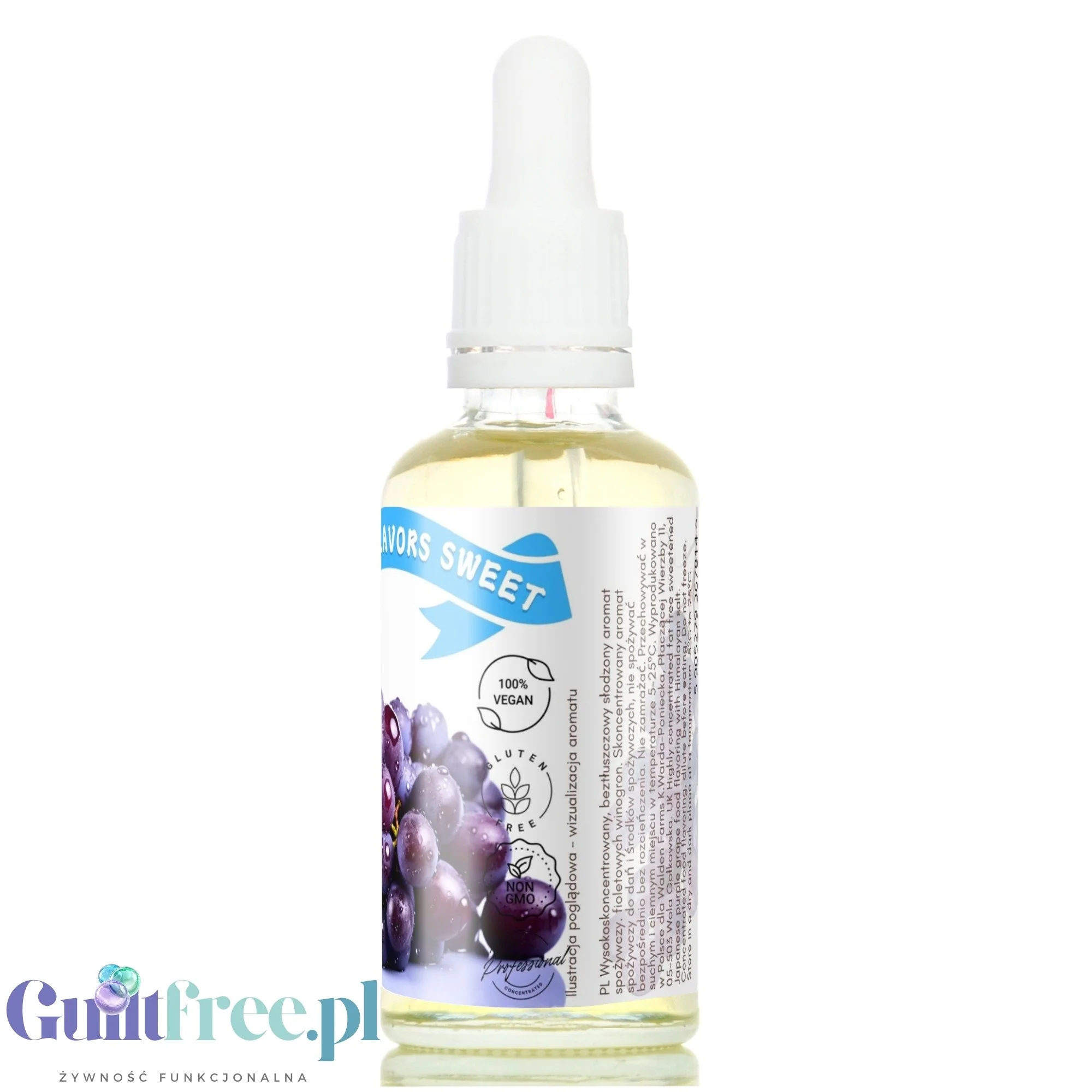 Funky Flavors Sweet Purple Grape - słodkie kropelki bez cukru i kalorii, obłędny smak Fioletowych Winogron - Image 4