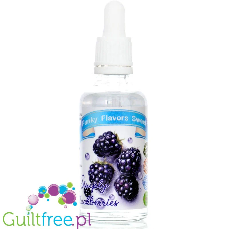 Funky Flavors Sweet Simply Blackberries - jeżynowe kropelki słodzące bez cukru i kalorii - Image 2