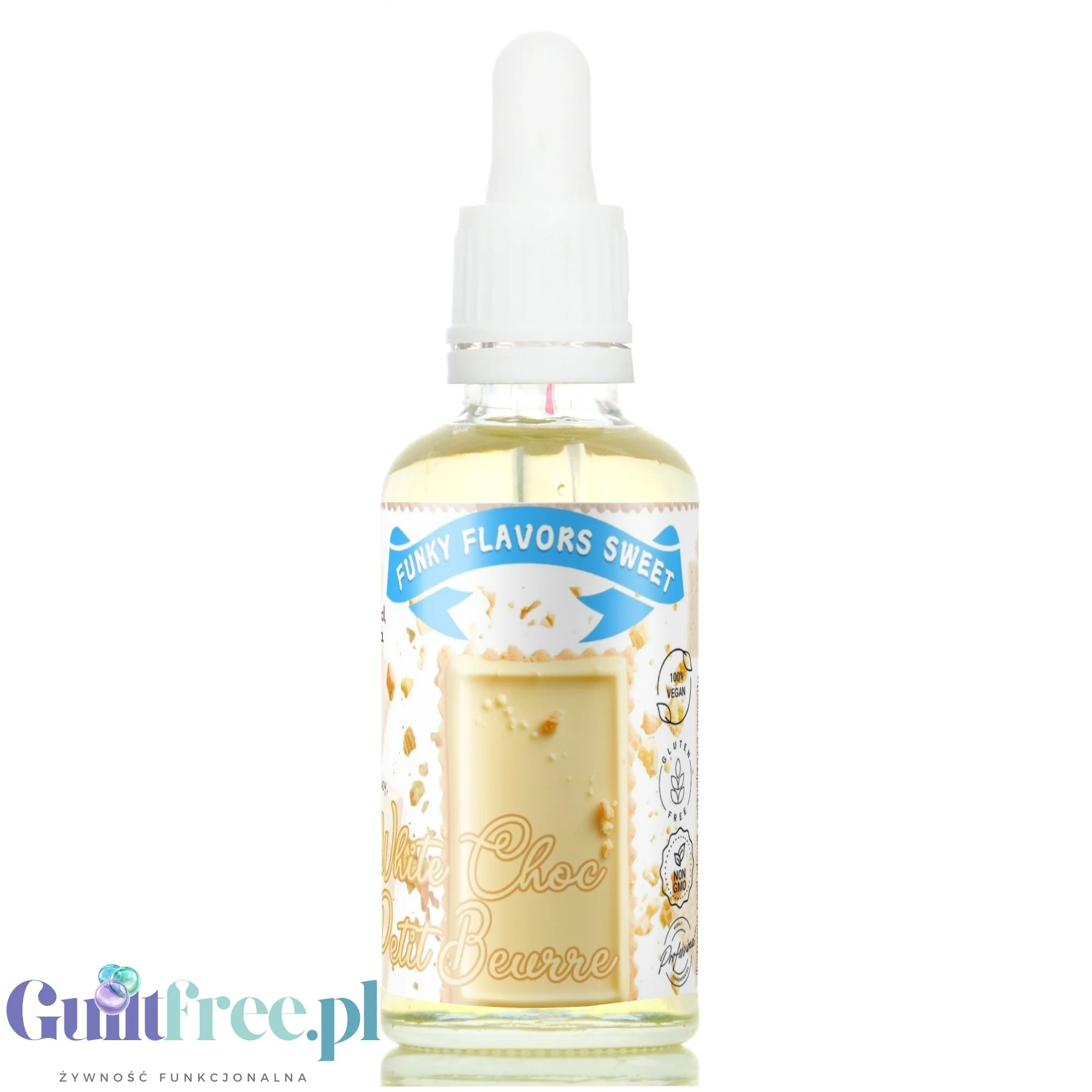 Funky Flavors Sweet White Choc Petit Beurre - słodzony skoncentrowany aromat maślanych herbatników w białej czekoladzie