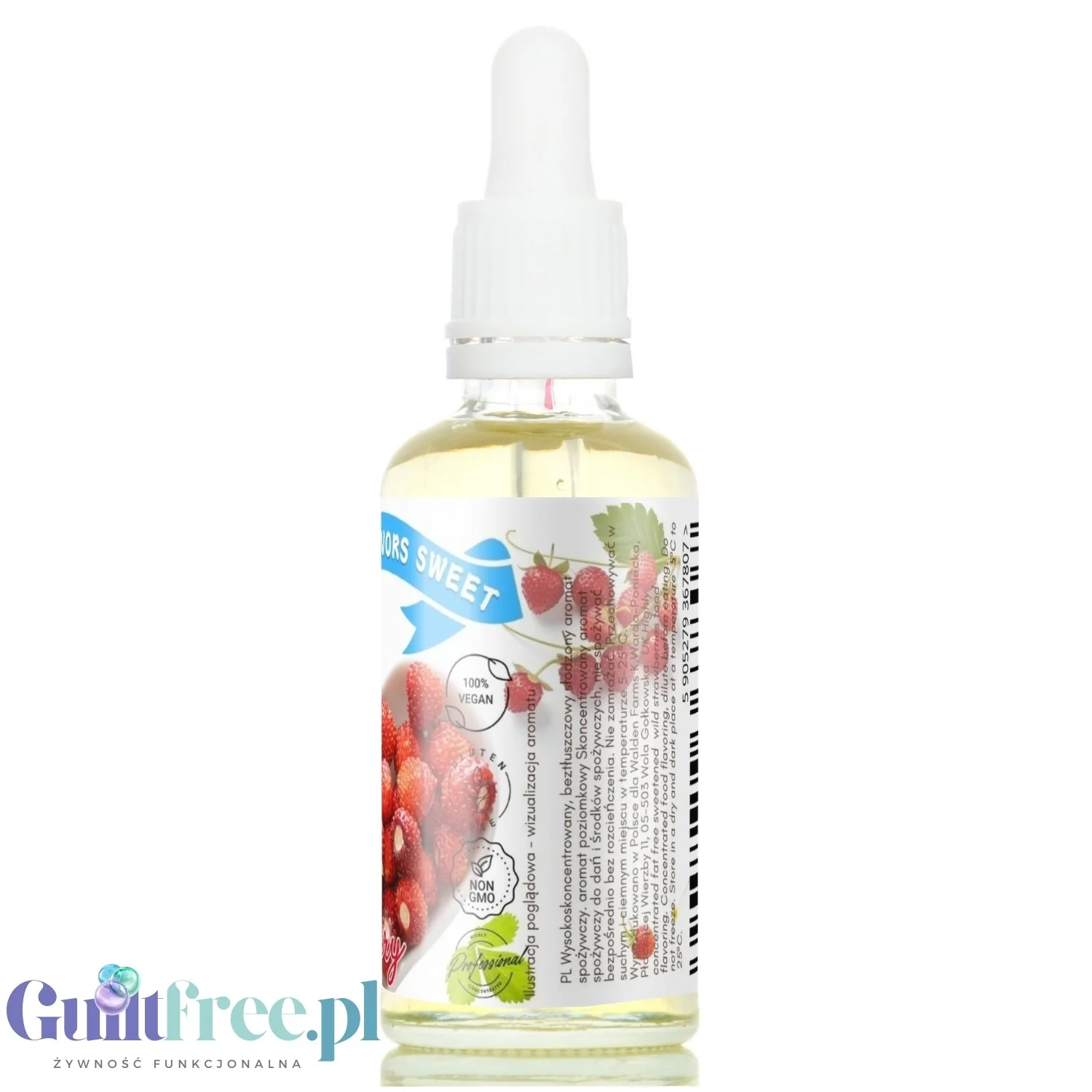 Funky Flavors Sweet Wild Strawberry - słodkie kropelki poziomkowe bez cukru i kalorii - Image 4