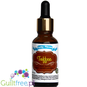 Funky Flavors Basic Toffee 30ml - Toffi - Kropelki Aromatyzujące Fit Bez Cukru & Bez Słodzików - Image 3