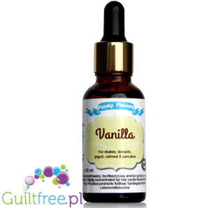 Funky Flavors Basic Vanilla 30ml - waniliowe kropelki aromatyczne do napojów bez cukru, kalorii i słodzików - Image 3