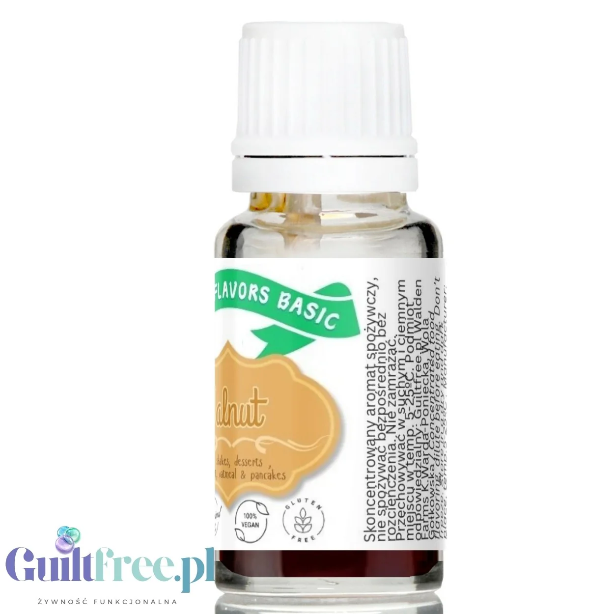 Funky Flavors Basic Walnut 10ml - Orzech Włoski - kropelki aromatyczne bez cukru, tłuszczu i słodzików - Image 4