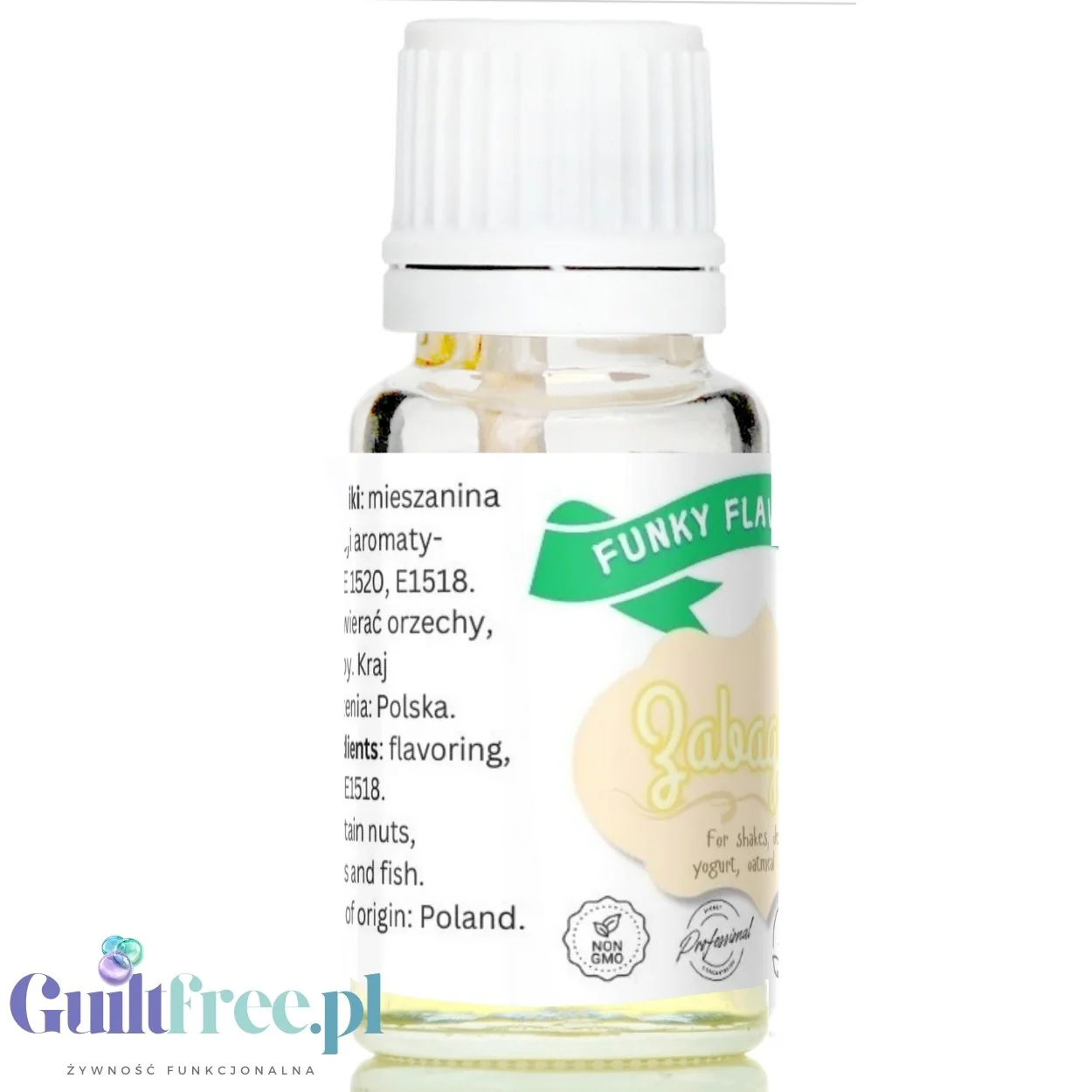 Funky Flavors Basic Zabaglione 10ml - płynny aromat zabajone w kropelkach, bez cukru, tłuszczu i kalorii - Image 4