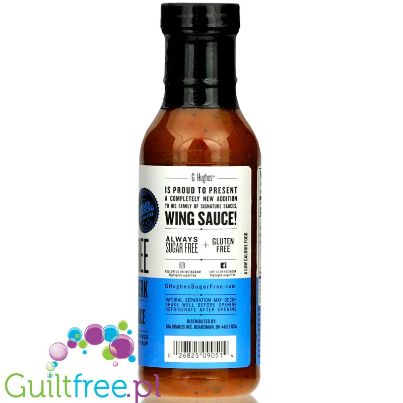 G. Hughes Wing Sauce, Caribbean Jerk - łagodny sos do skrzydełek z kurczaka bez cukru - Image 3