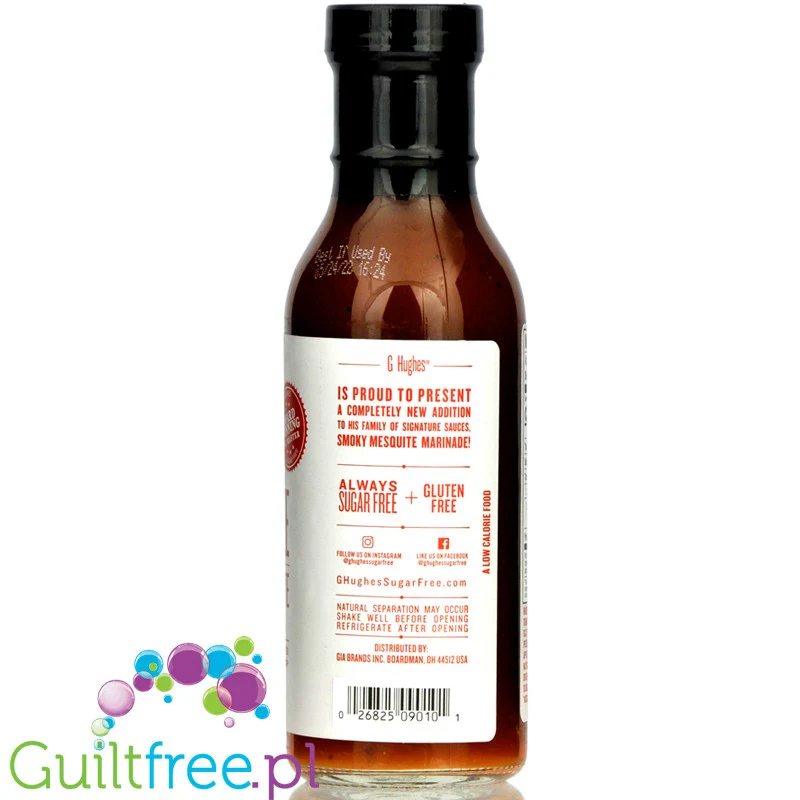 G. Hughes Smoky Mesquite Marinade 5kcal - wędzona marynata do mięs, bez cukru i glutenu - Image 2