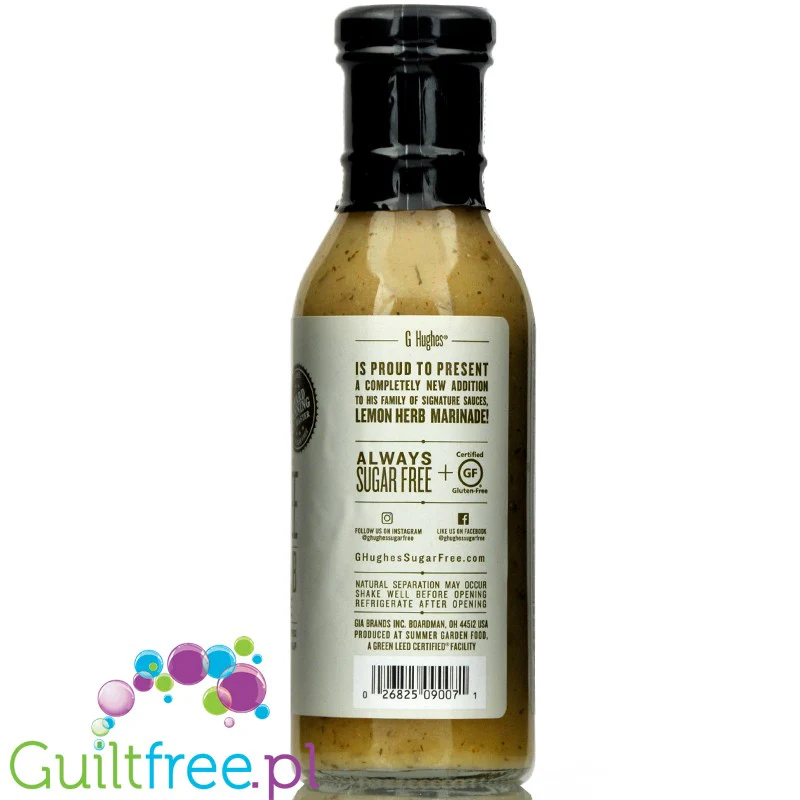 G. Hughes Lemon Herb Marinade - marynata light do ryb i kurczaka, musztardowo-cytrynowa z ziołami - Image 3