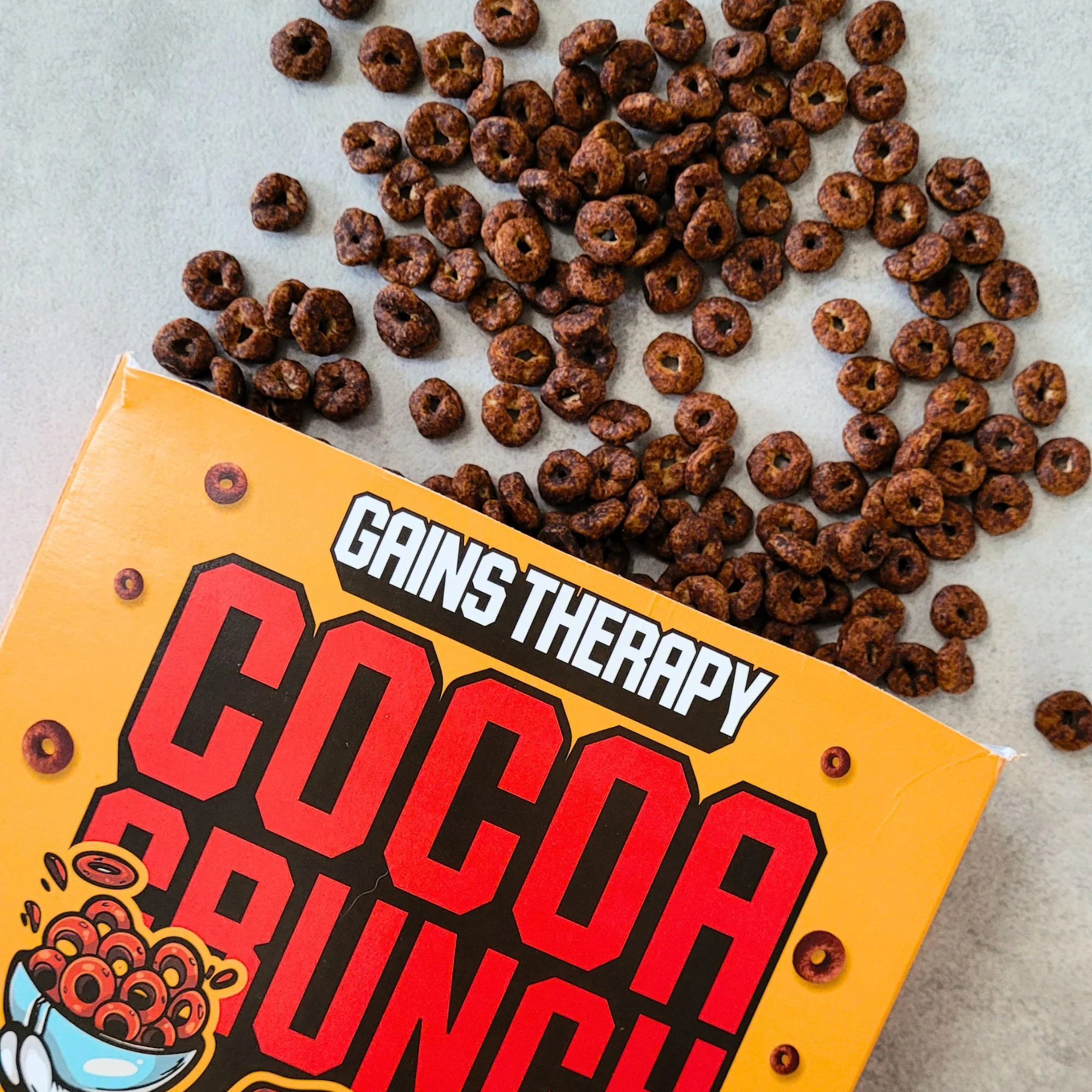 Gains Therapy Cocoa Crunch - bezglutenowe keto płatki czekoladowe o wysokiej zawartości białka - Image 4