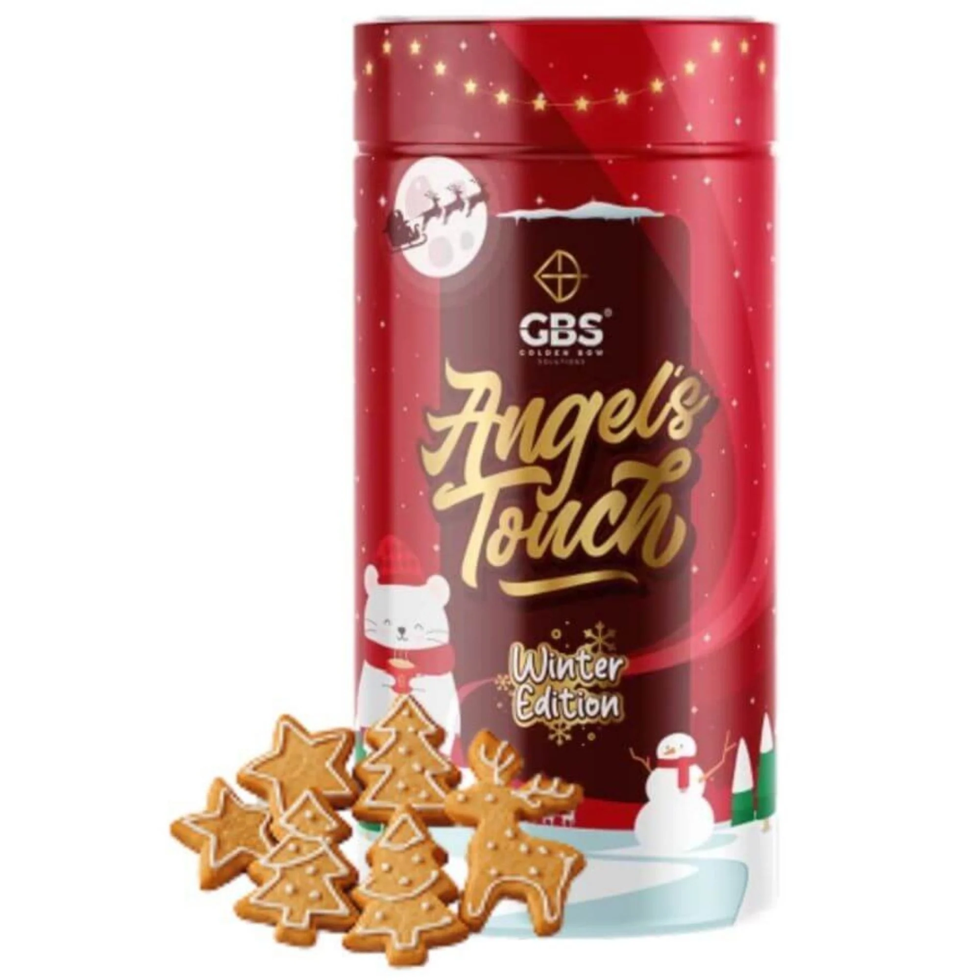 GBS Angel's Touch, Ciasteczka Św. Mikołaja 100g - smakowa kawa rozpuszczalna o podwyższonej zawartości kofeiny bez cukru - Image 3