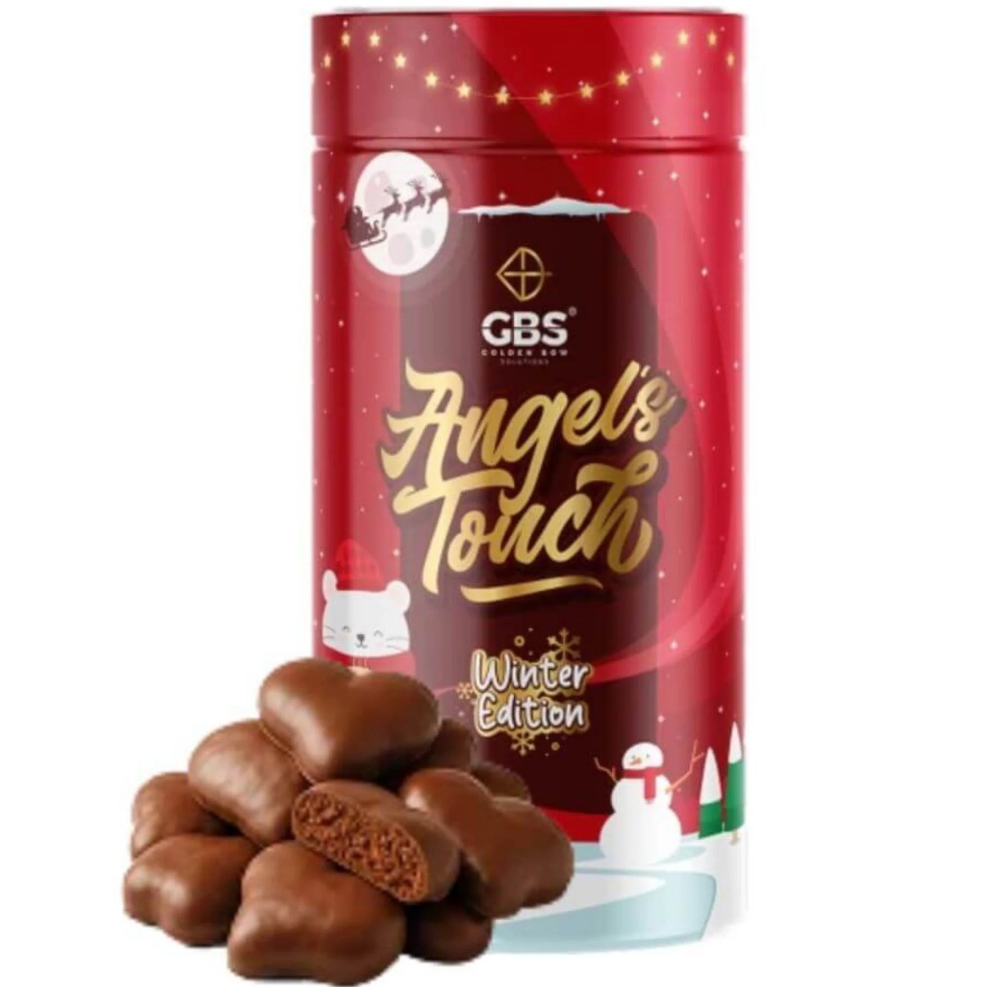 GBS Angel's Touch, Pierniczki W Czekoladzie 100g - smakowa kawa rozpuszczalna o podwyższonej zawartości kofeiny bez cukru - Image 2
