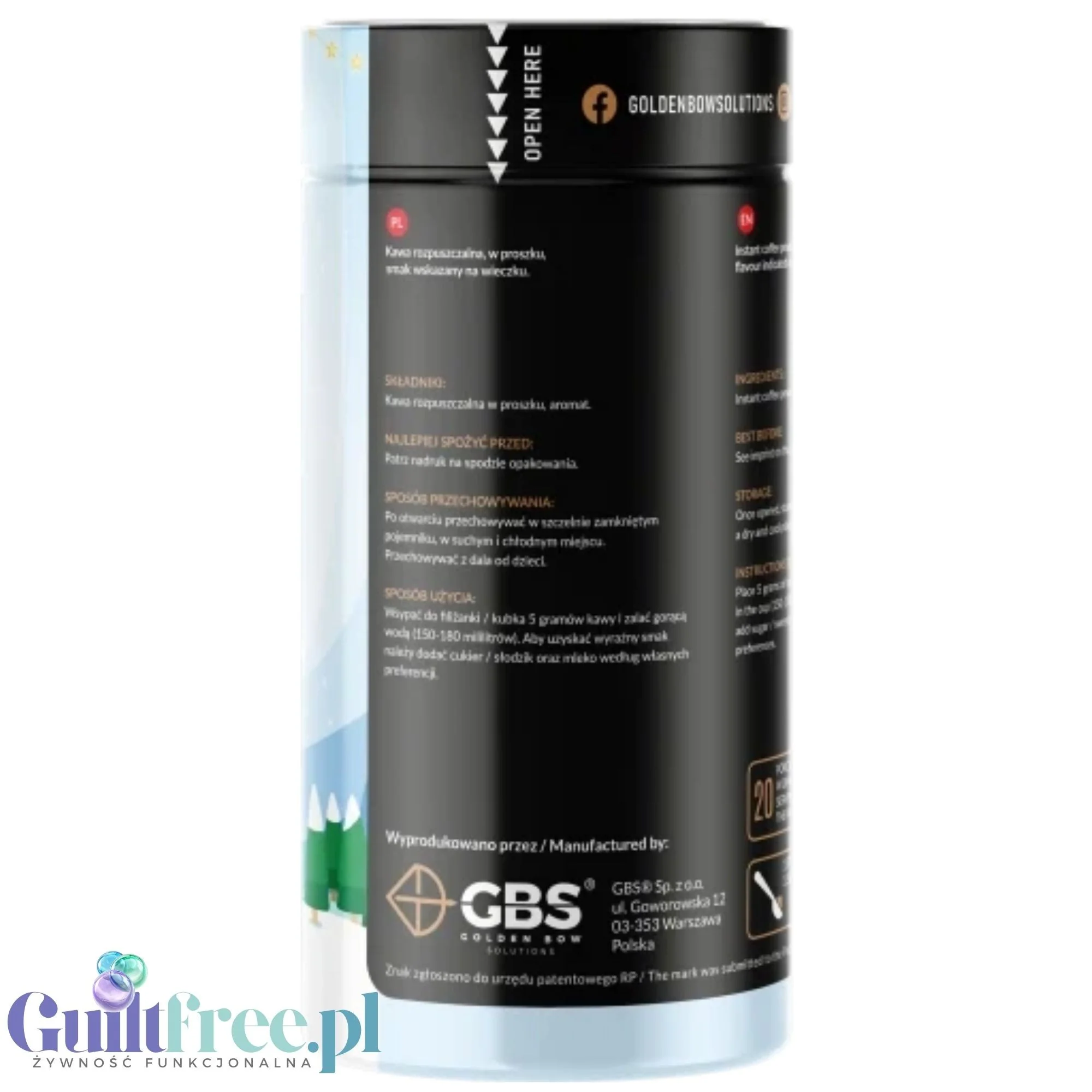 GBS Angelo, Ciasteczka Św. Mikołaja 100g - smakowa kawa rozpuszczalna, sezonowa edycja limitowana Zimowa - Image 2