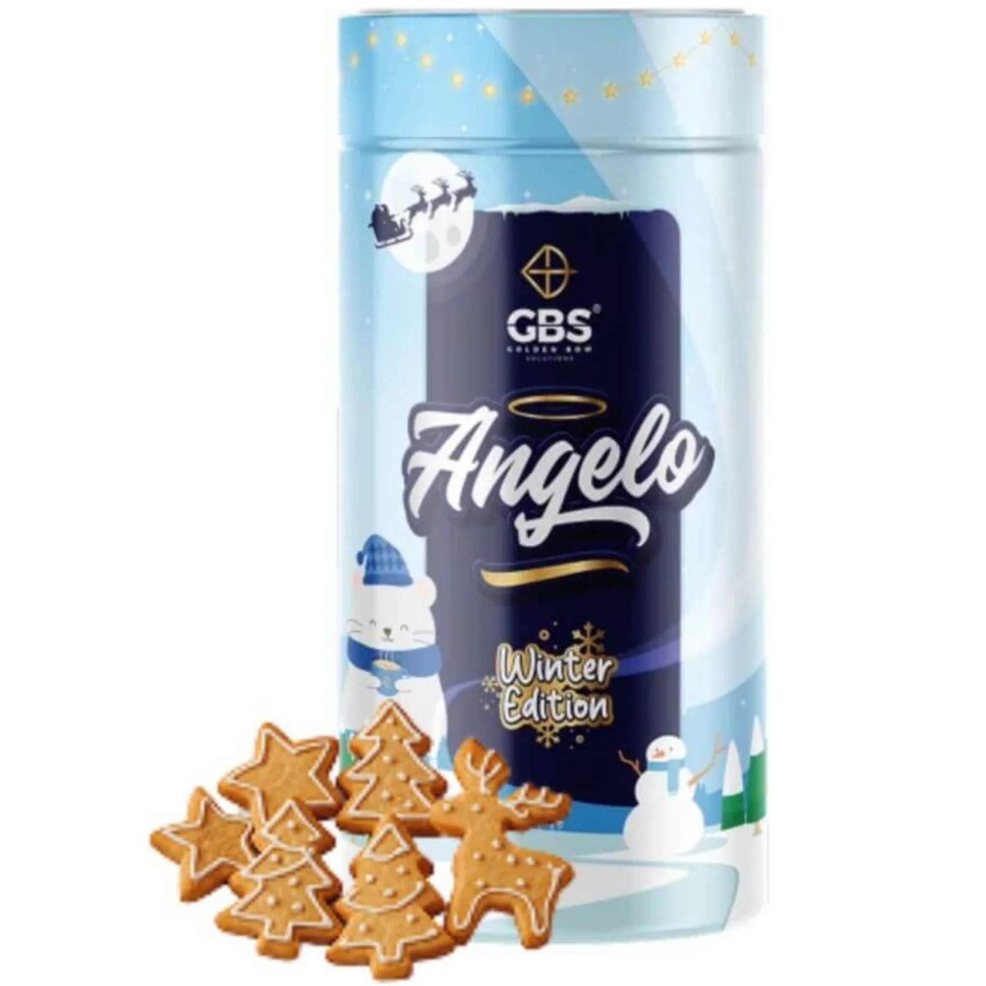 GBS Angelo, Ciasteczka Św. Mikołaja 100g - smakowa kawa rozpuszczalna, sezonowa edycja limitowana Zimowa - Image 3