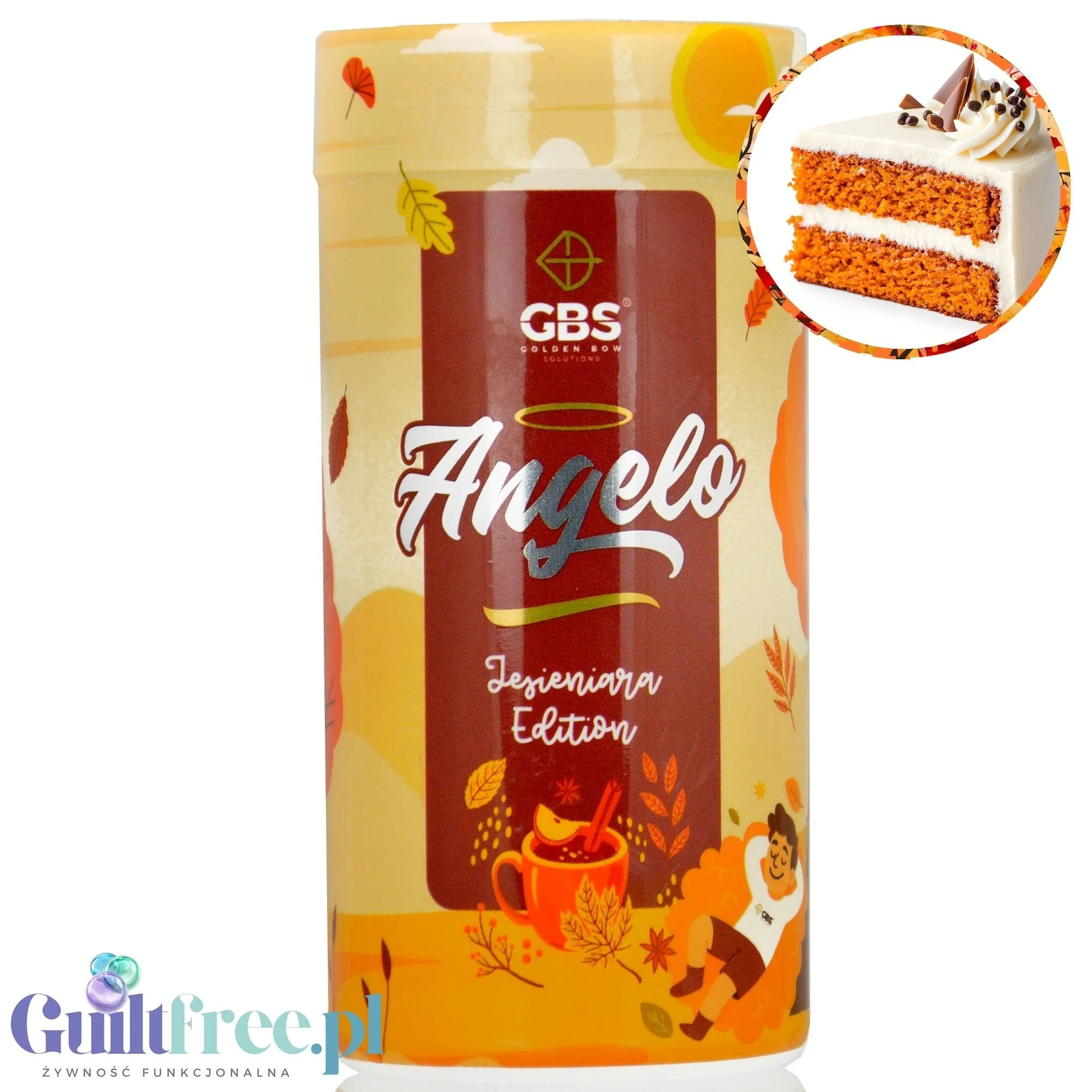 GBS Angelo, Ciasto Marchewkowe 100g - smakowa kawa rozpuszczalna, sezonowa edycja limitowana Jesieniara Edition