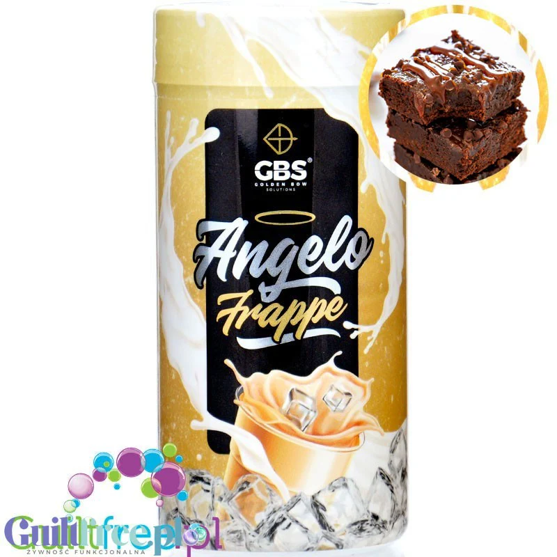 GBS Angelo Frappe, smak Brownie - smakowa kawa rozpuszczalna z mlekiem bez cukru, 13kcal