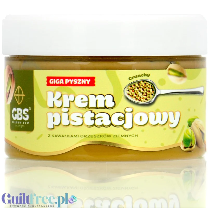 GBS Krem Pistacjowy z Kawałkami Orzeszków - wegański krem pistacjowy z orzeszkami ziemnymi bez cukru i bez oleju palmowego - Image 4